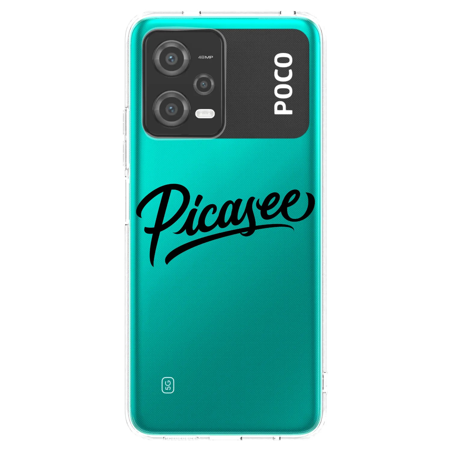 Picasee husă transparentă din silicon pentru Xiaomi Poco X5 - Picasee - old logo - black