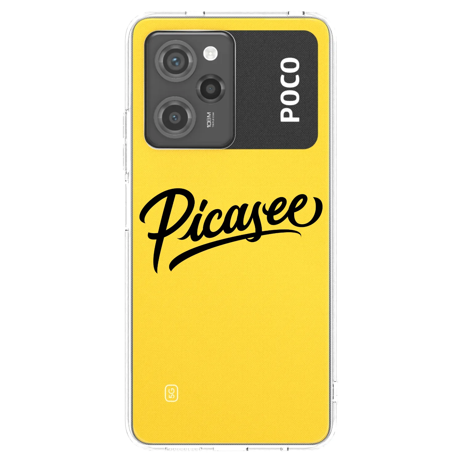 Picasee husă transparentă din silicon pentru Xiaomi Poco X5 Pro - Picasee - old logo - black