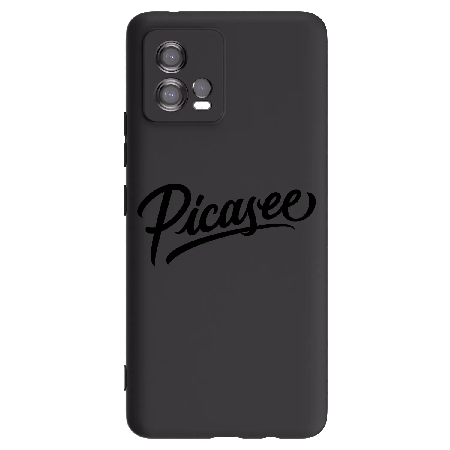 Picasee husă neagră din silicon pentru Motorola Moto G72 - Picasee - old logo - black