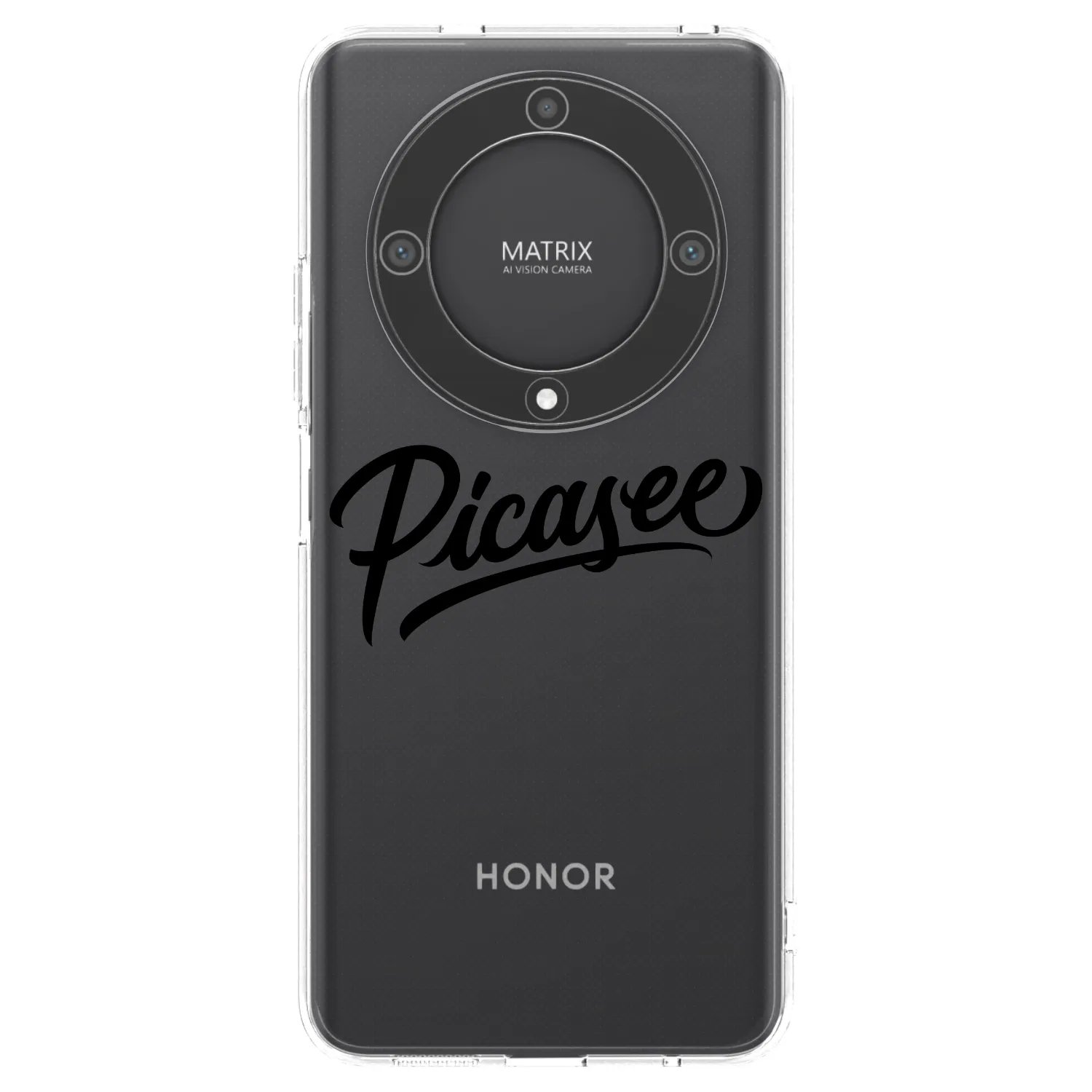 Picasee husă transparentă din silicon pentru Honor Magic5 Lite 5G - Picasee - old logo - black