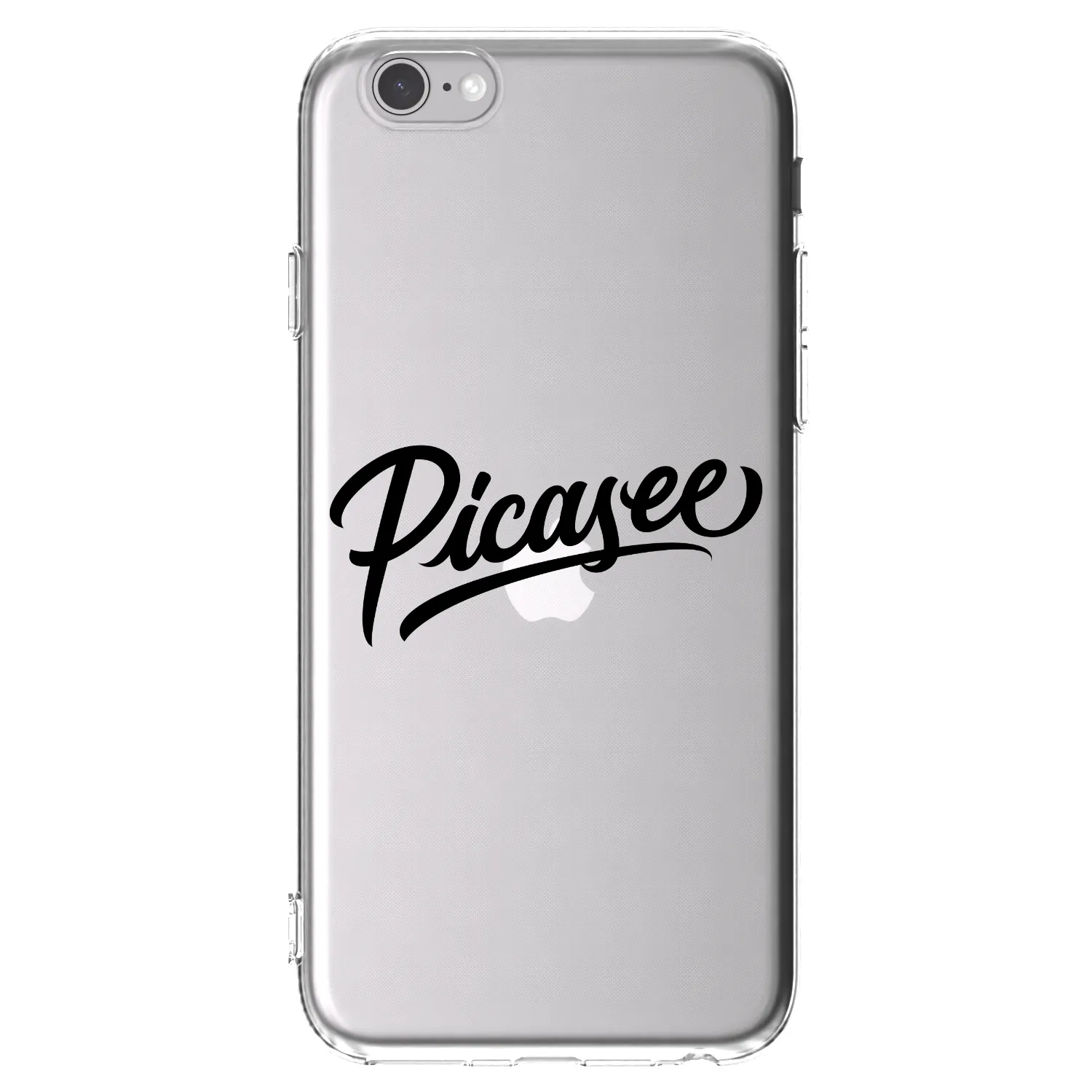 Picasee husă transparentă din silicon pentru Apple iPhone 6/6S - Picasee - old logo - black