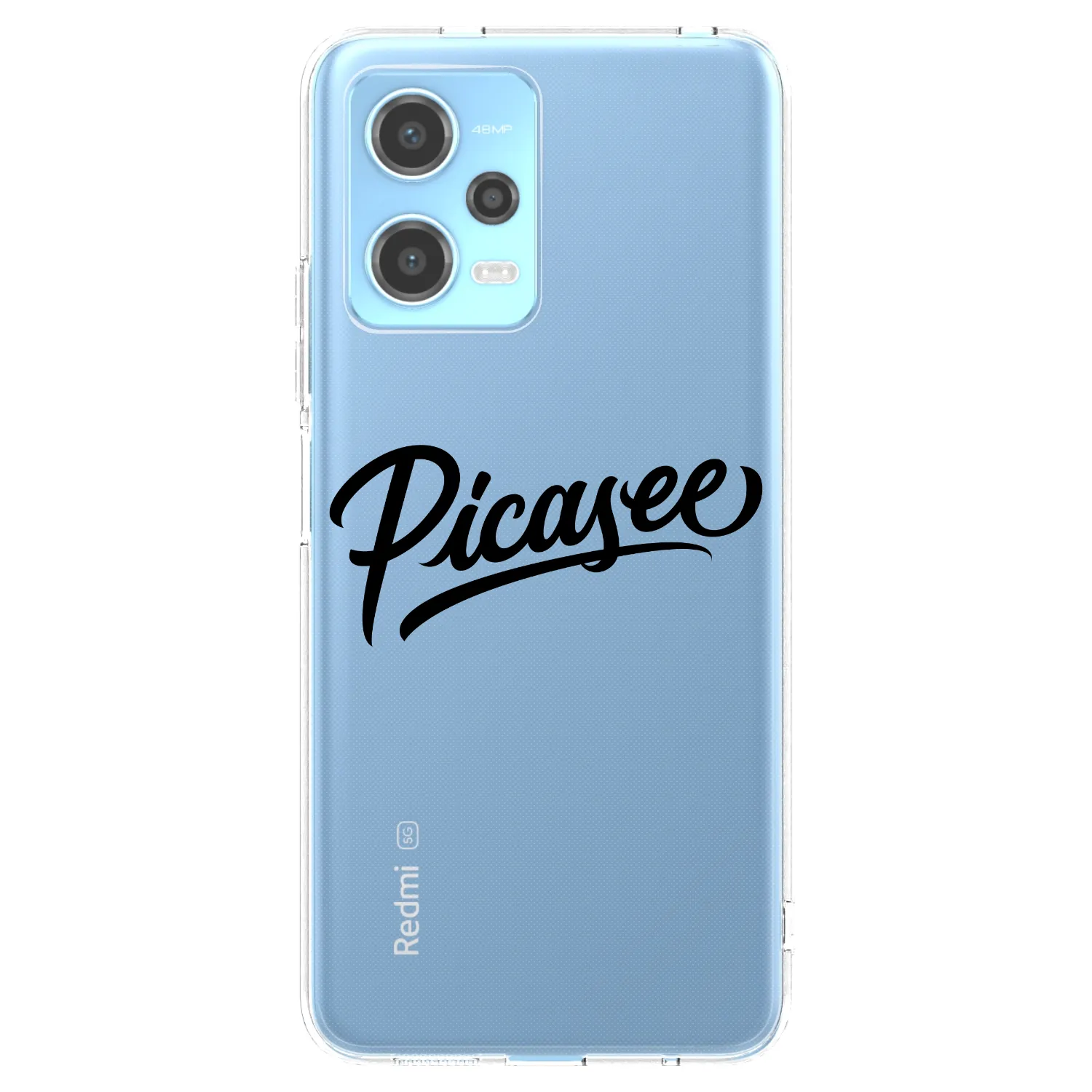 Picasee husă transparentă din silicon pentru Xiaomi Redmi Note 12 5G - Picasee - old logo - black