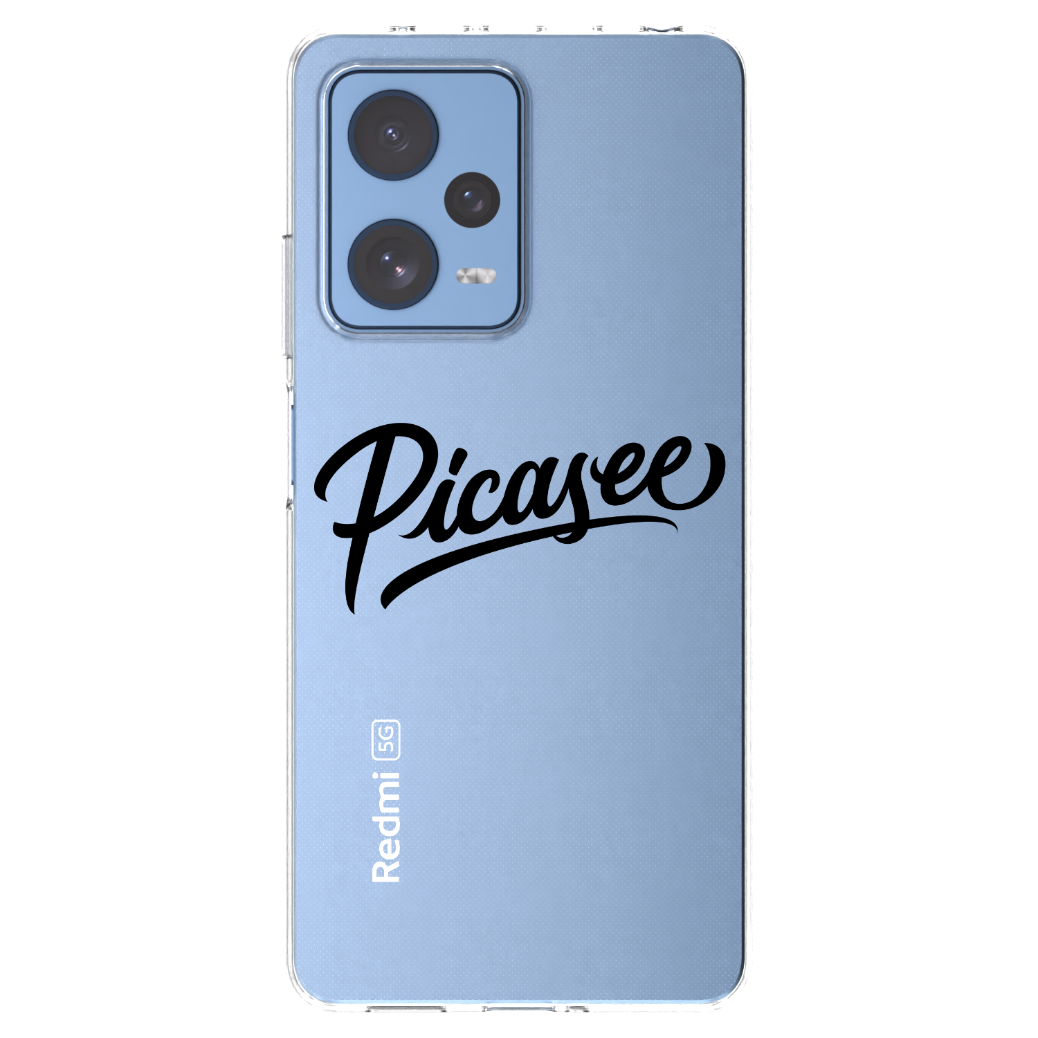 Picasee husă transparentă din silicon pentru Xiaomi Redmi Note 12 Pro 5G - Picasee - old logo - black