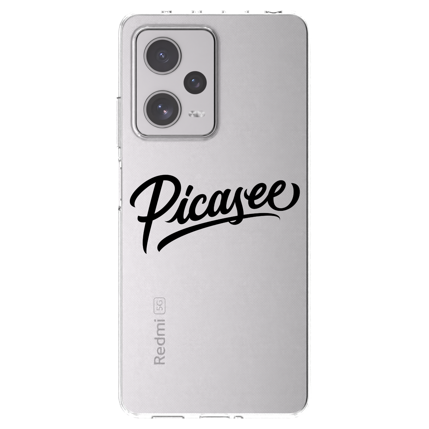 Picasee husă transparentă din silicon pentru Xiaomi Redmi Note 12 Pro+ 5G - Picasee - old logo - black