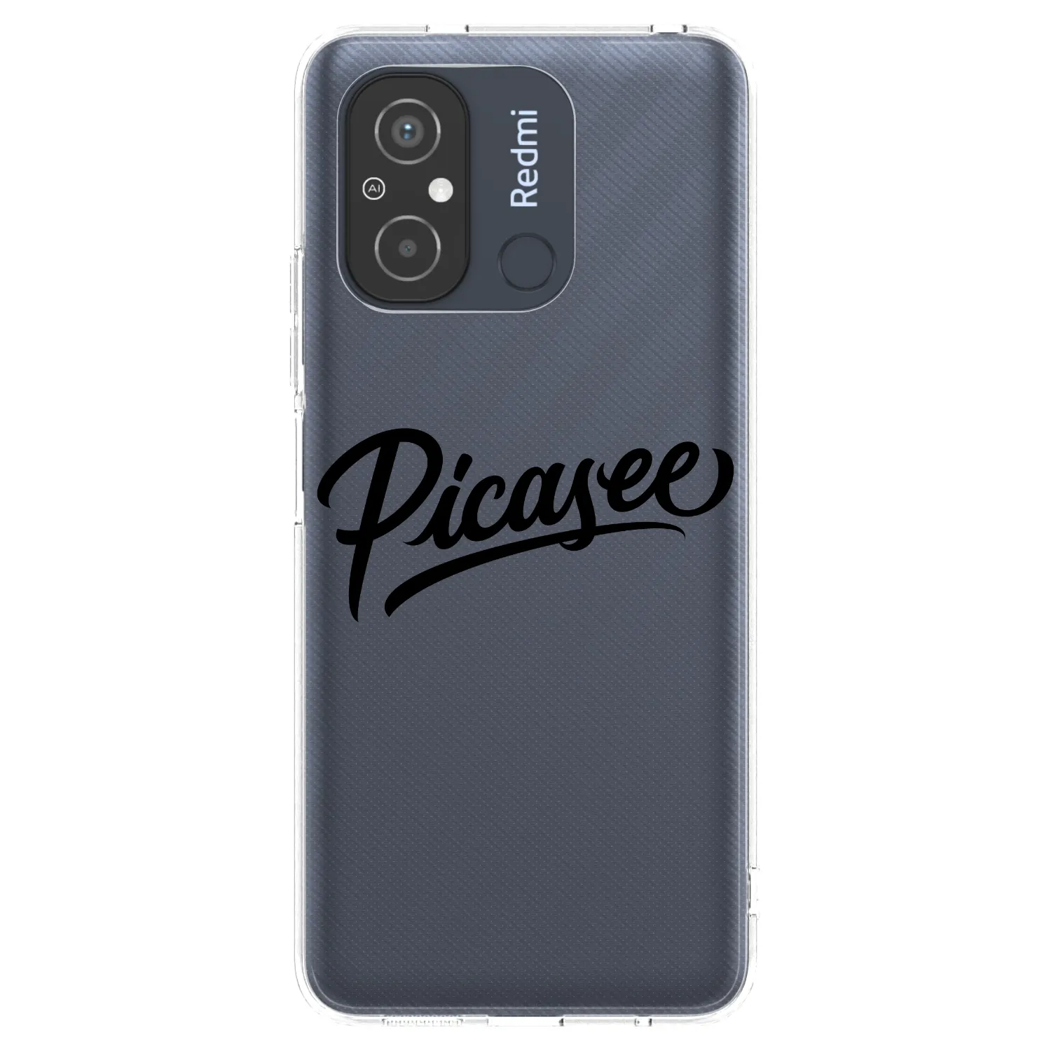 Picasee husă transparentă din silicon pentru Xiaomi Redmi 12C - Picasee - old logo - black