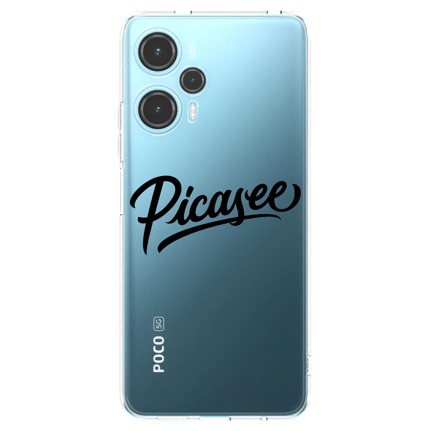 Picasee husă transparentă din silicon pentru Xiaomi Poco F5 - Picasee - old logo - black