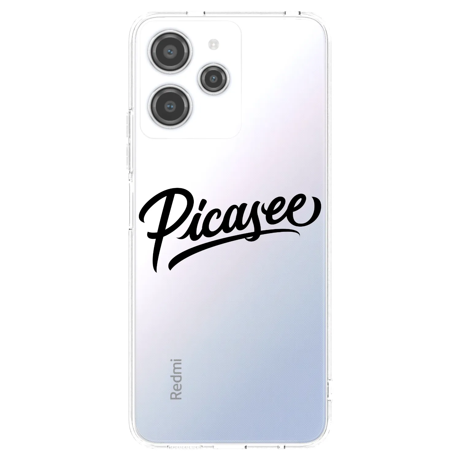 Picasee husă transparentă din silicon pentru Xiaomi Redmi 12 4G - Picasee - old logo - black
