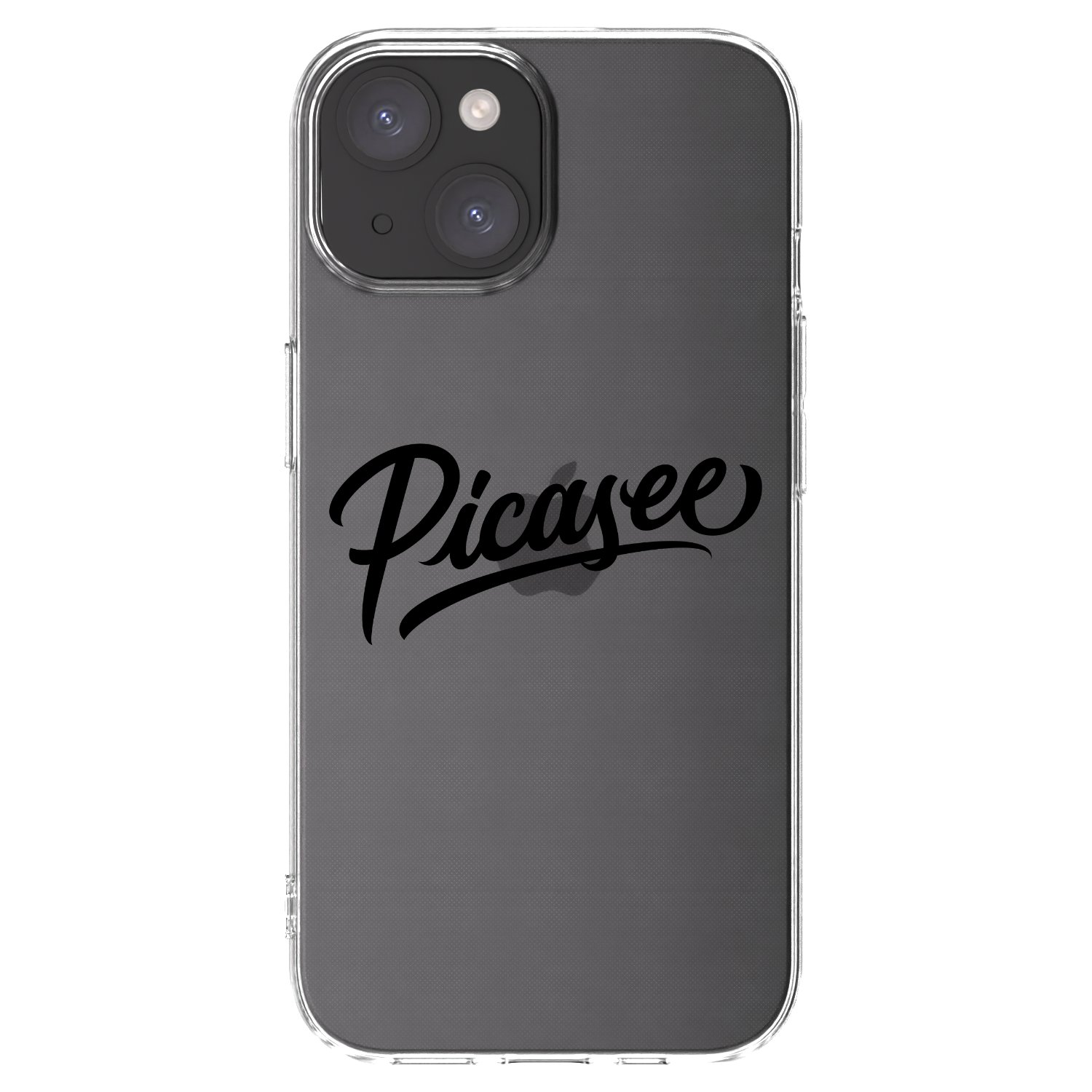 Picasee husă transparentă din silicon pentru Apple iPhone 15 - Picasee - old logo - black