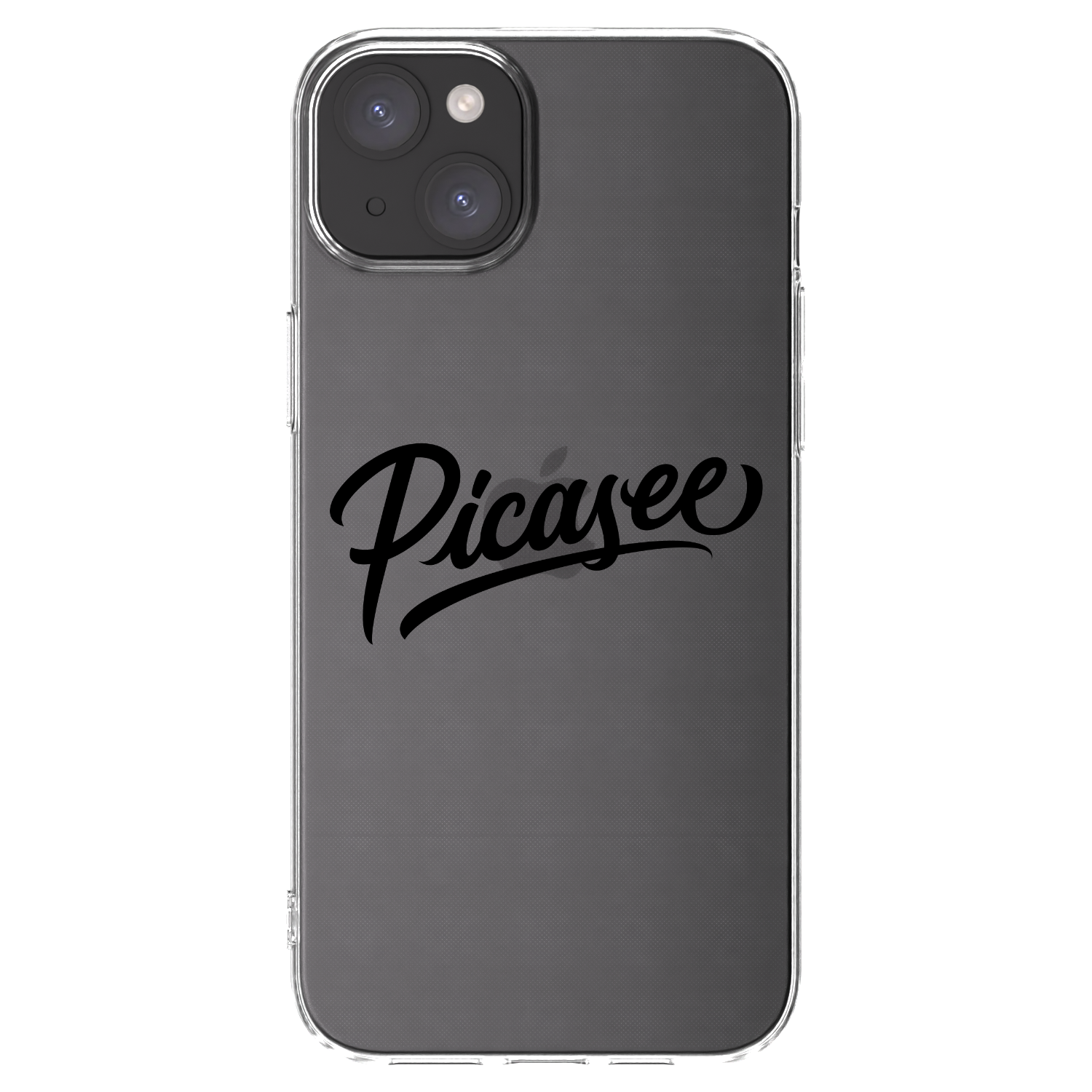 Picasee husă transparentă din silicon pentru Apple iPhone 15 Plus - Picasee - old logo - black