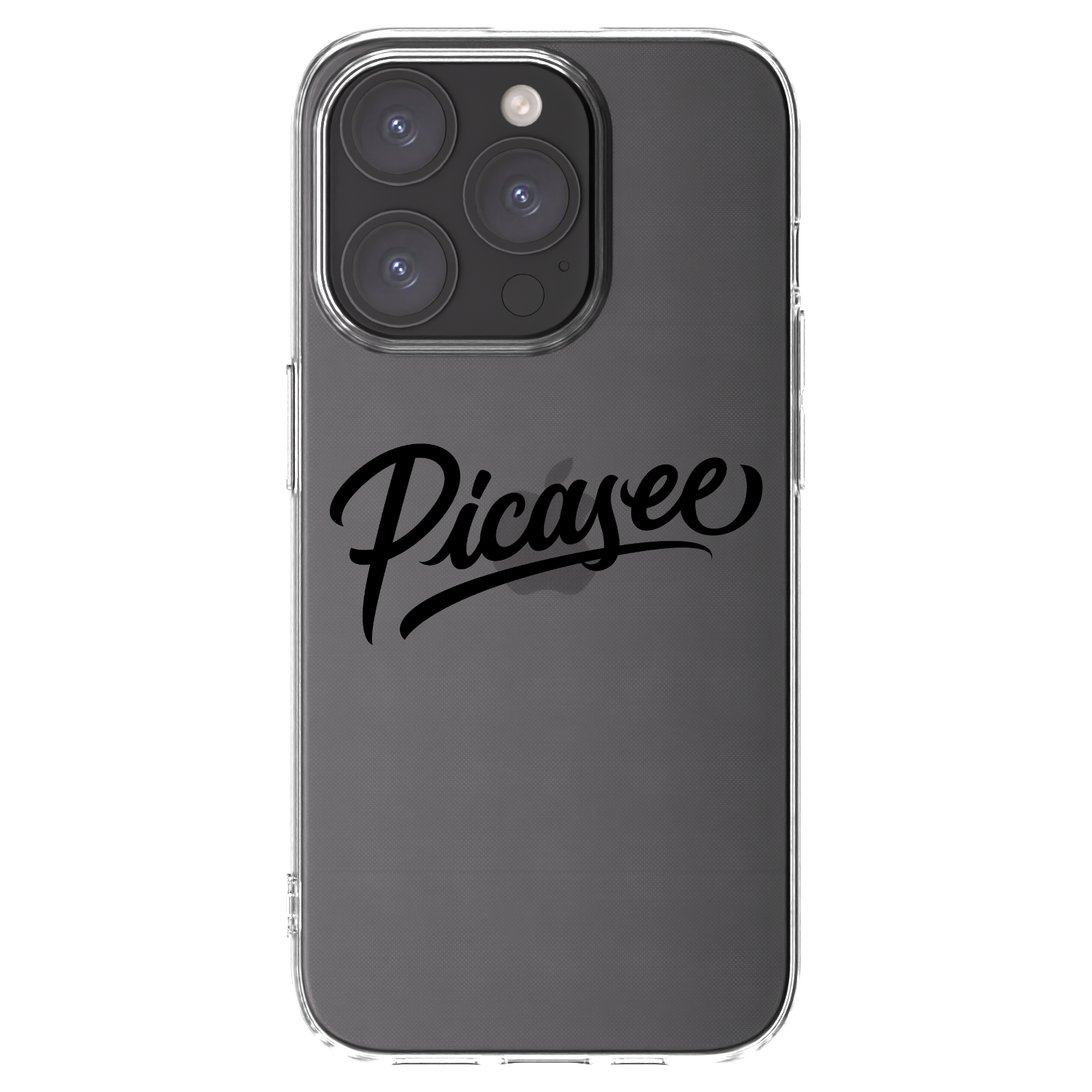 Picasee husă transparentă din silicon pentru Apple iPhone 15 Pro - Picasee - old logo - black