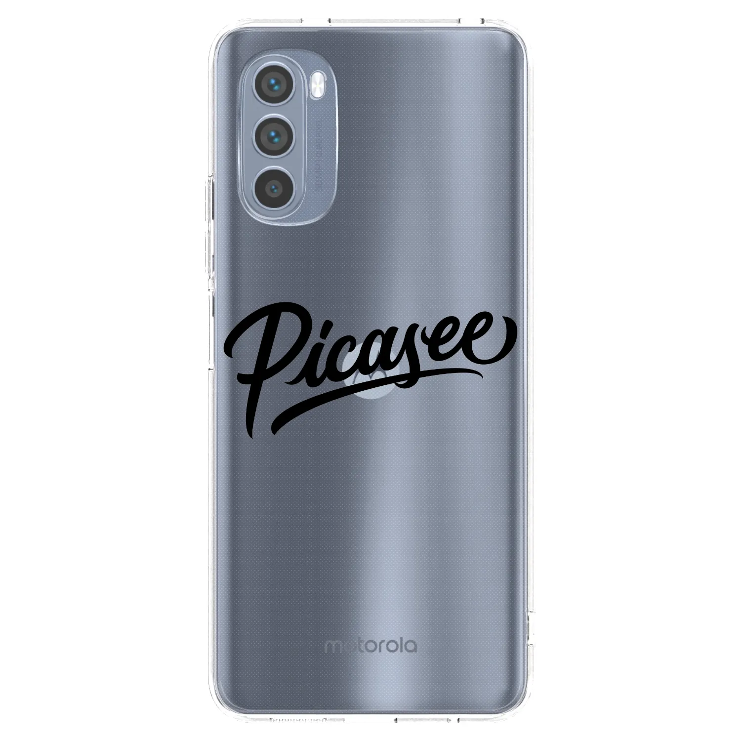Picasee husă transparentă din silicon pentru Motorola Moto G62 - Picasee - old logo - black