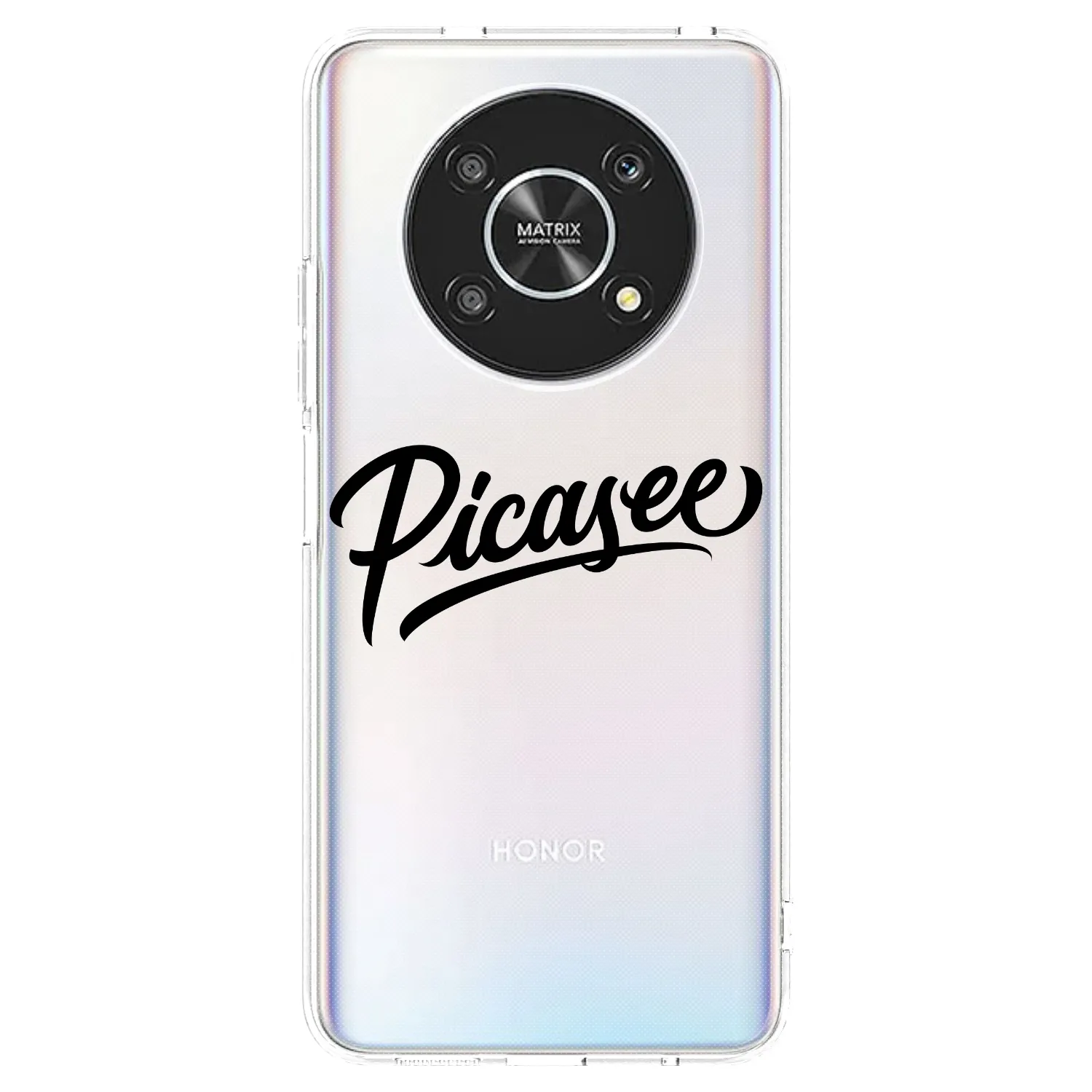 Picasee husă transparentă din silicon pentru Honor Magic4 Lite 5G - Picasee - old logo - black