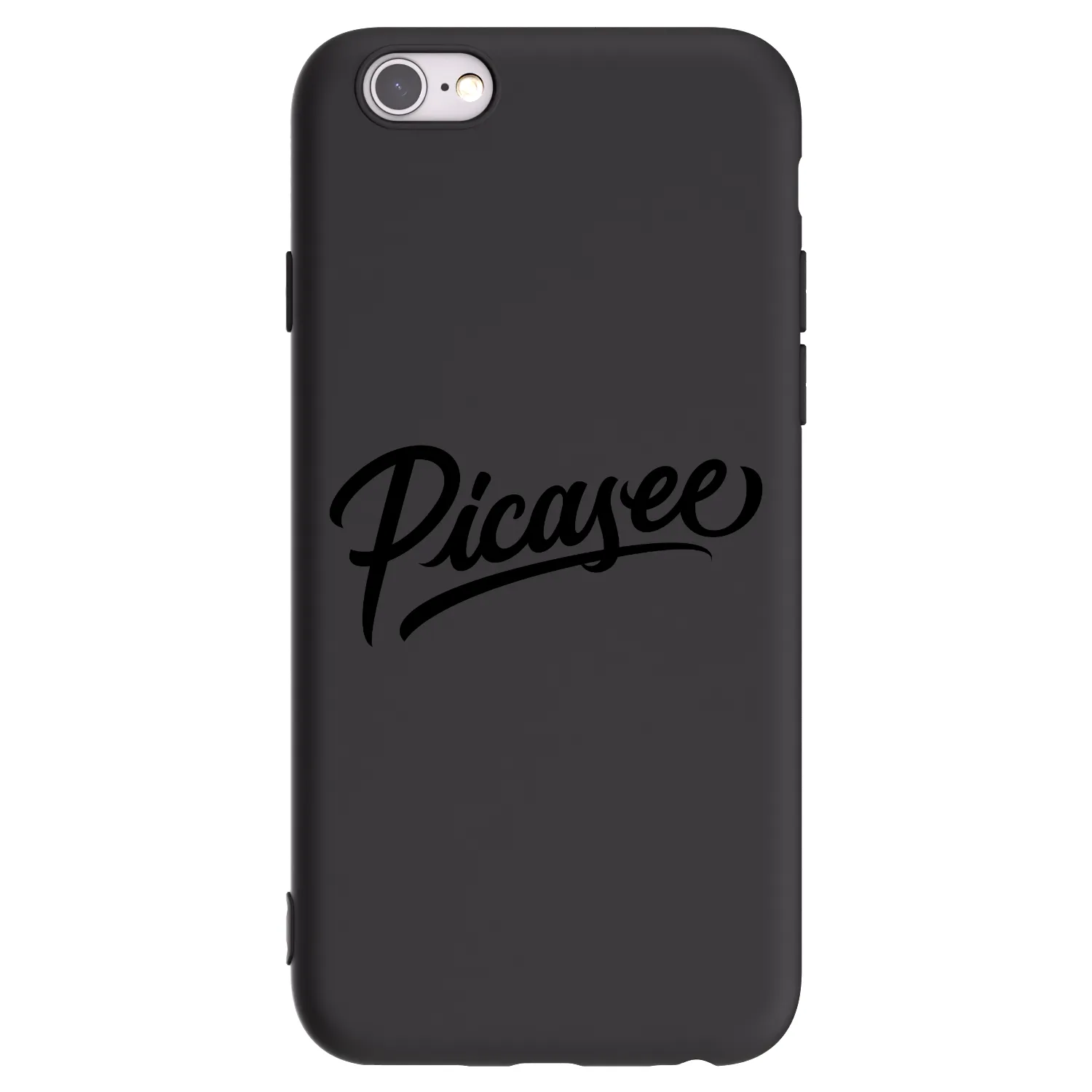 Picasee husă neagră din silicon pentru Apple iPhone 6/6S - Picasee - old logo - black