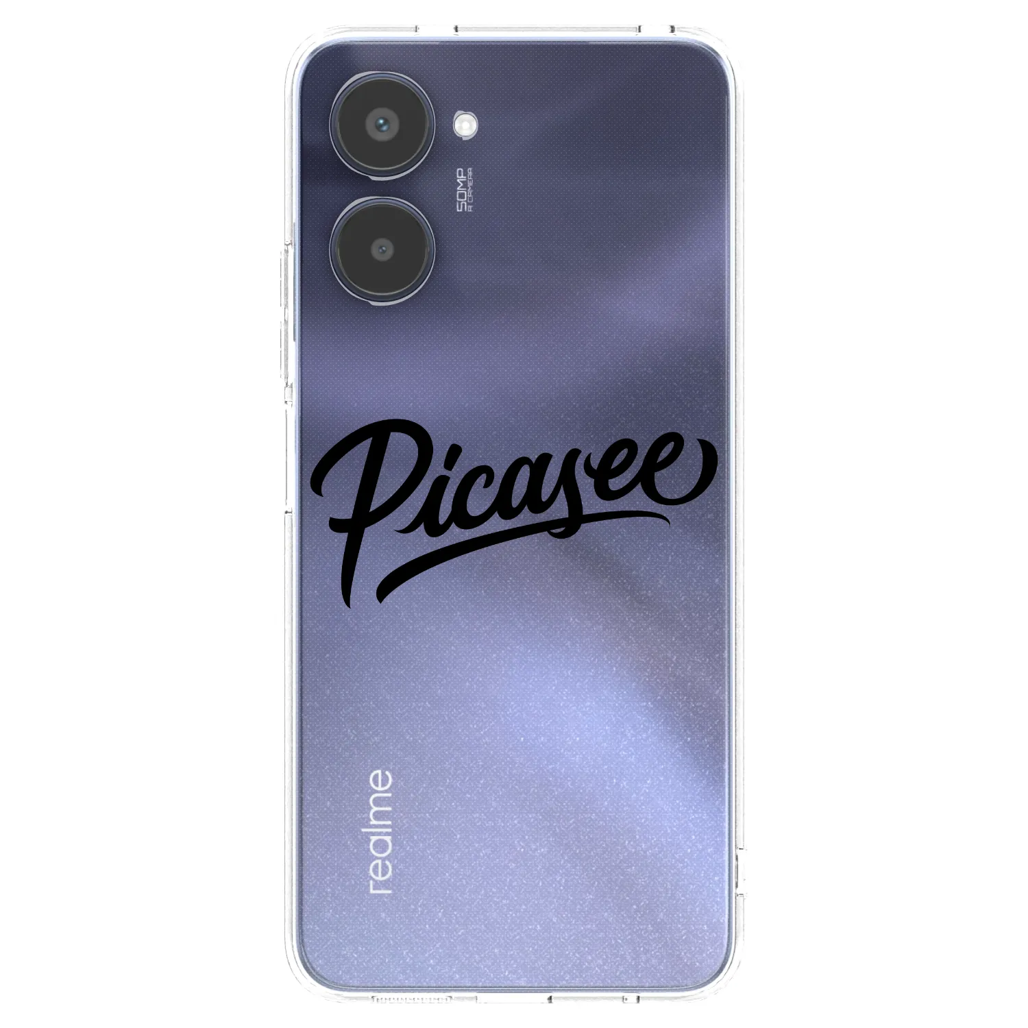 Picasee husă transparentă din silicon pentru Realme 10 4G - Picasee - old logo - black