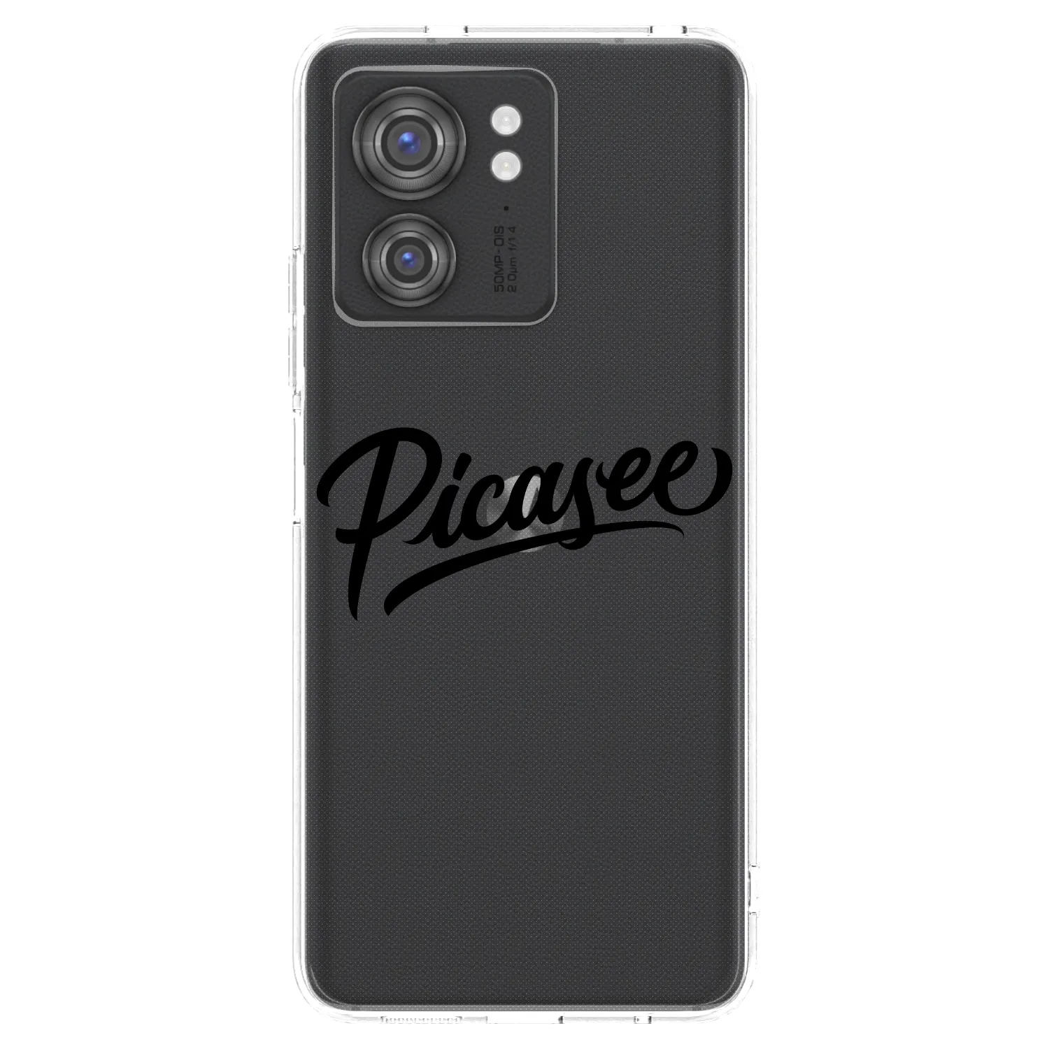 Picasee husă transparentă din silicon pentru Motorola Edge 40 - Picasee - old logo - black