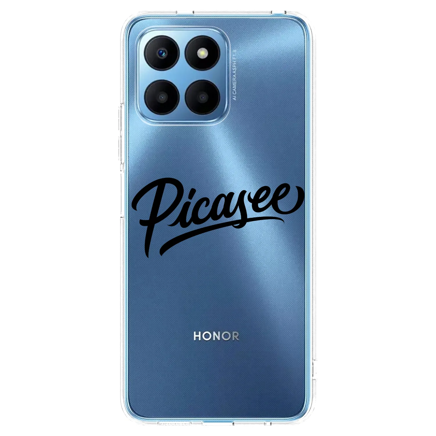 Picasee husă transparentă din silicon pentru Honor 70 Lite - Picasee - old logo - black