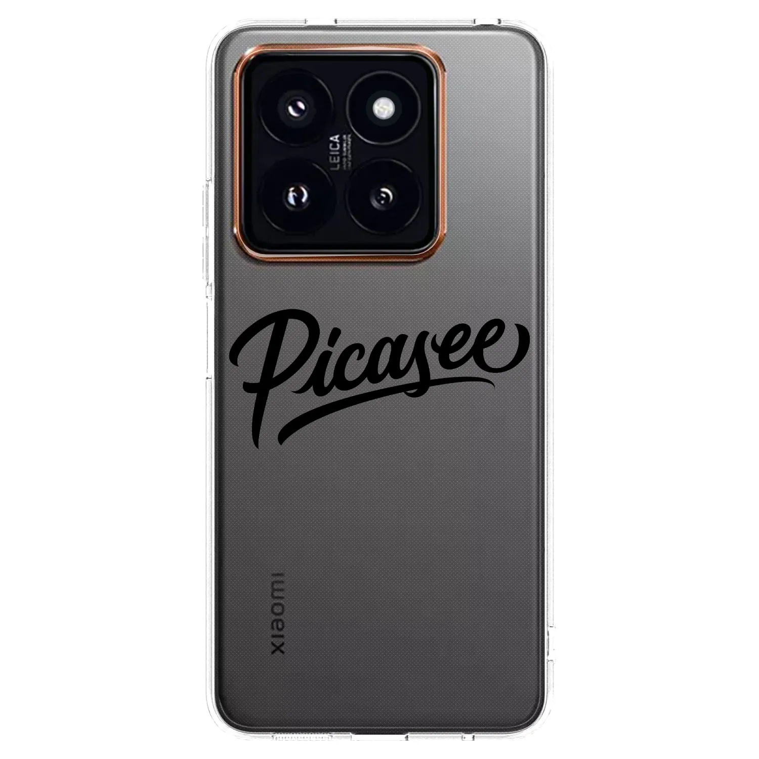 Picasee husă transparentă din silicon pentru Xiaomi 14 Pro - Picasee - old logo - black