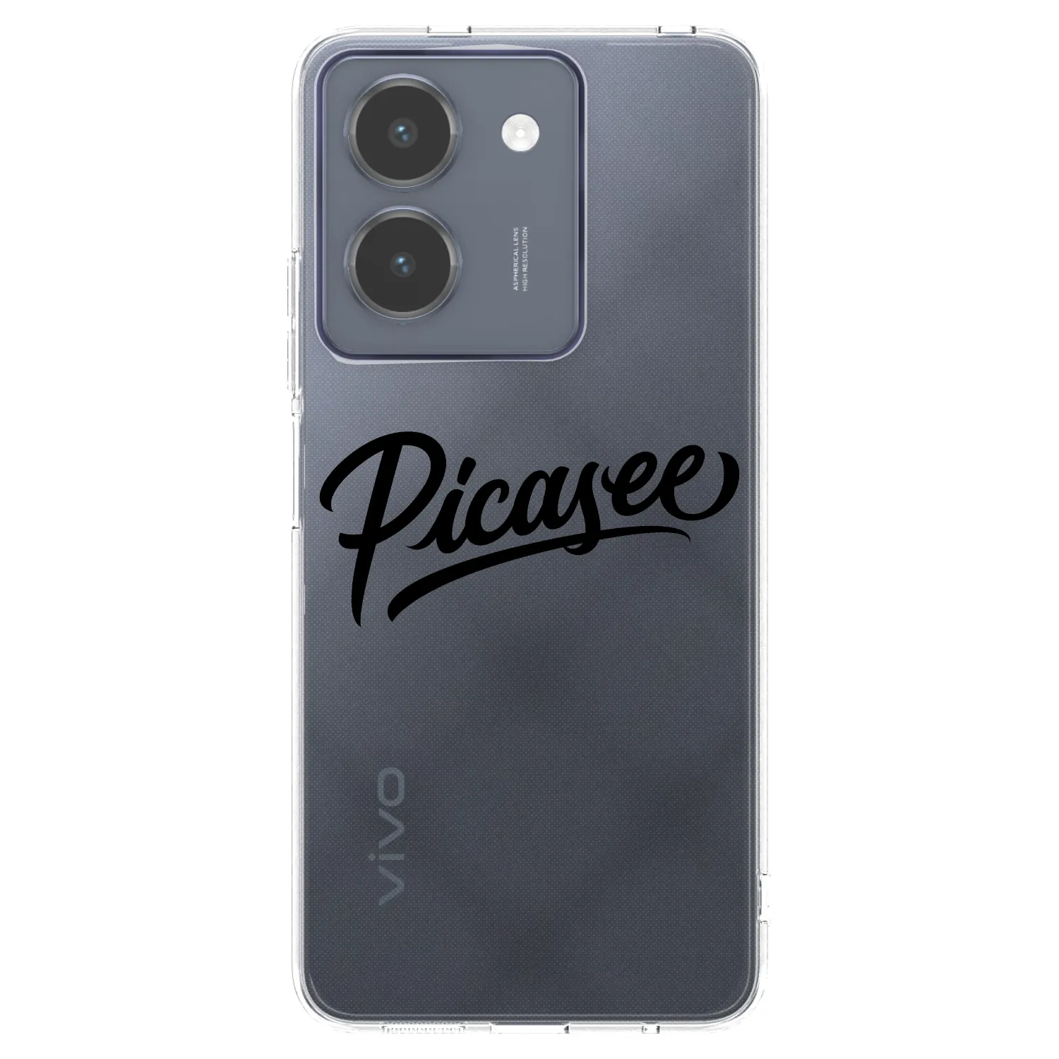 Picasee husă transparentă din silicon pentru Vivo Y36 4G - Picasee - old logo - black