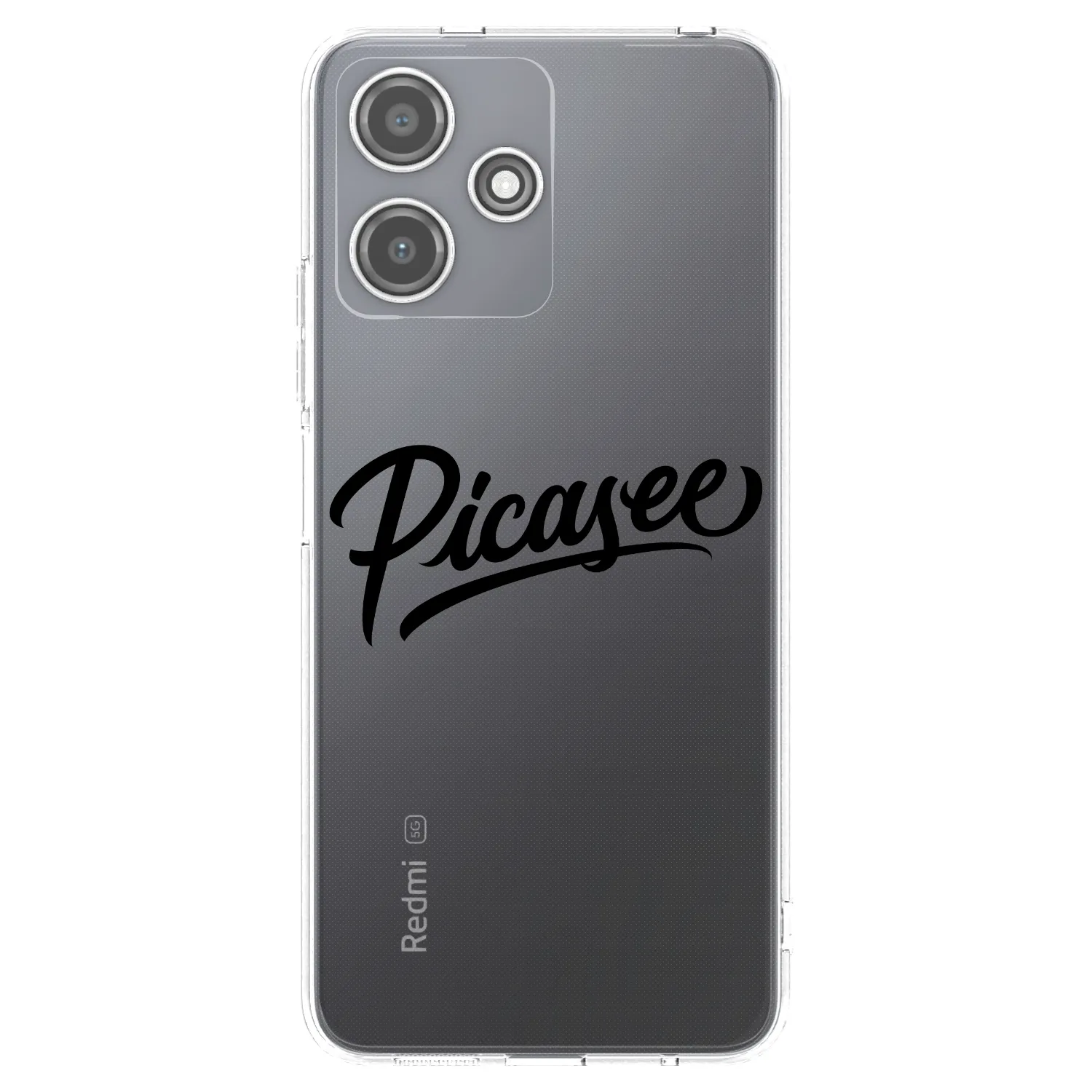 Picasee husă transparentă din silicon pentru Xiaomi Redmi 12 5G - Picasee - old logo - black