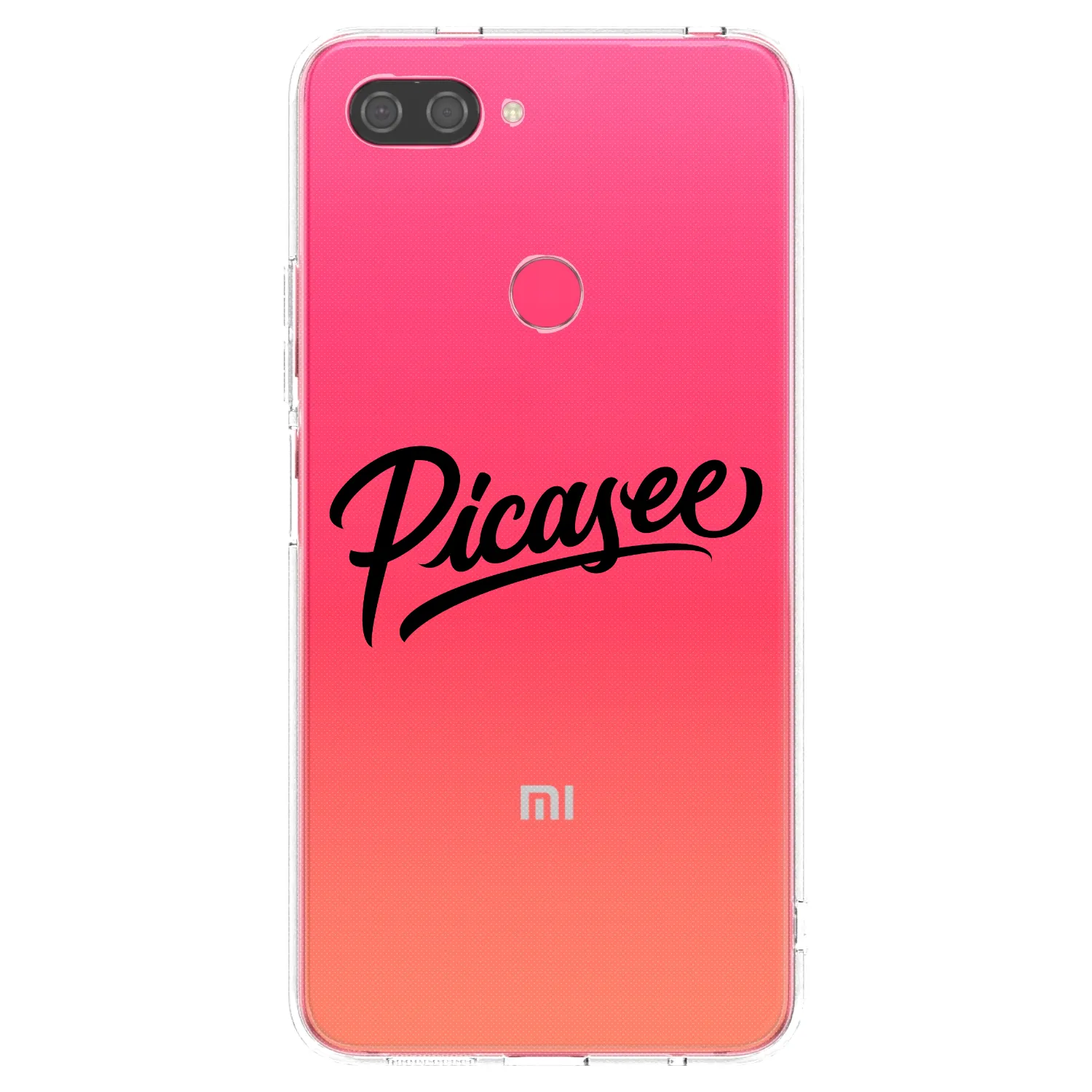 Picasee husă transparentă din silicon pentru Xiaomi Mi 8 Lite - Picasee - old logo - black
