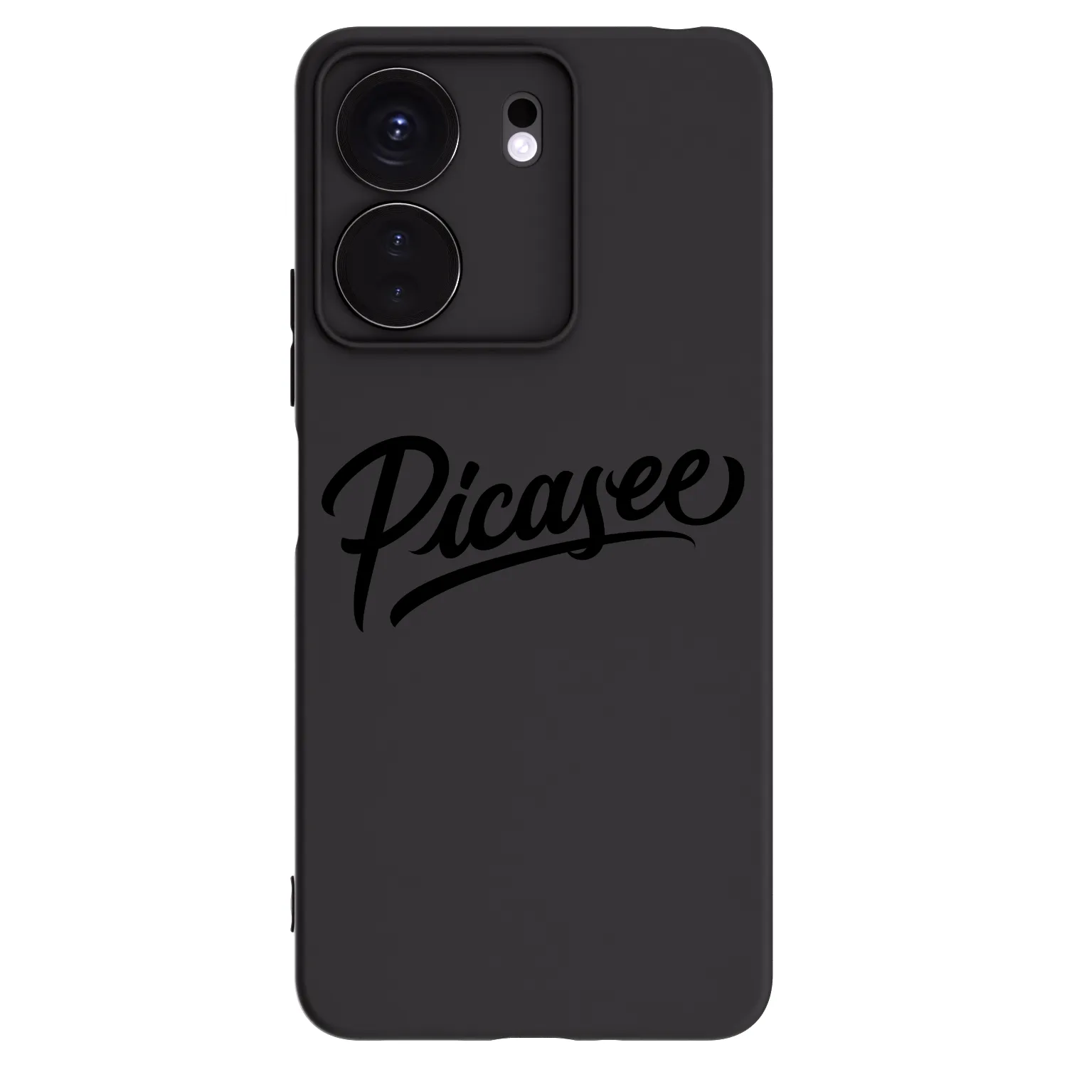 Picasee husă neagră din silicon pentru Xiaomi Redmi 13C 4G - Picasee - old logo - black