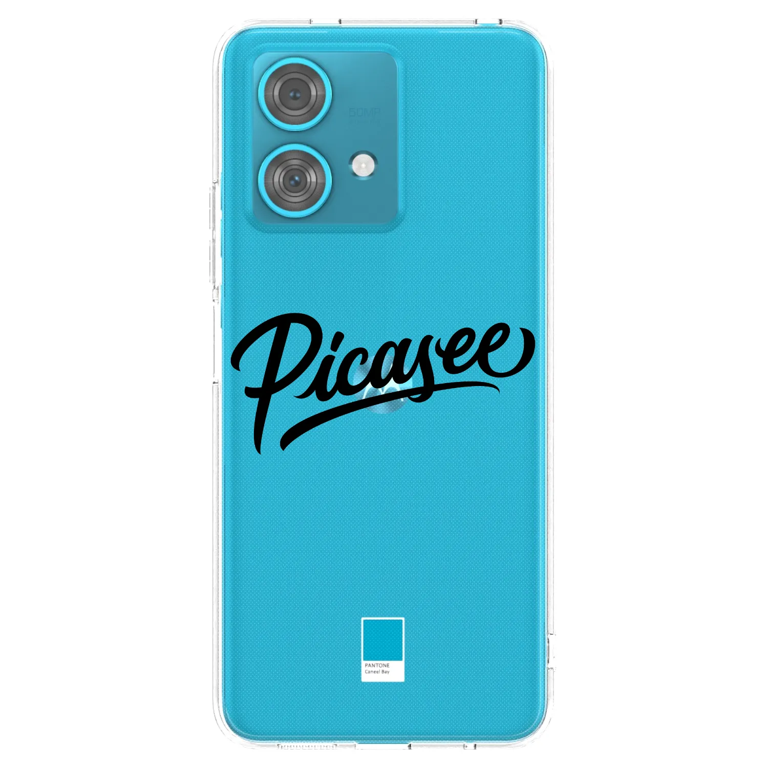 Picasee husă transparentă din silicon pentru Motorola Edge 40 Neo - Picasee - old logo - black
