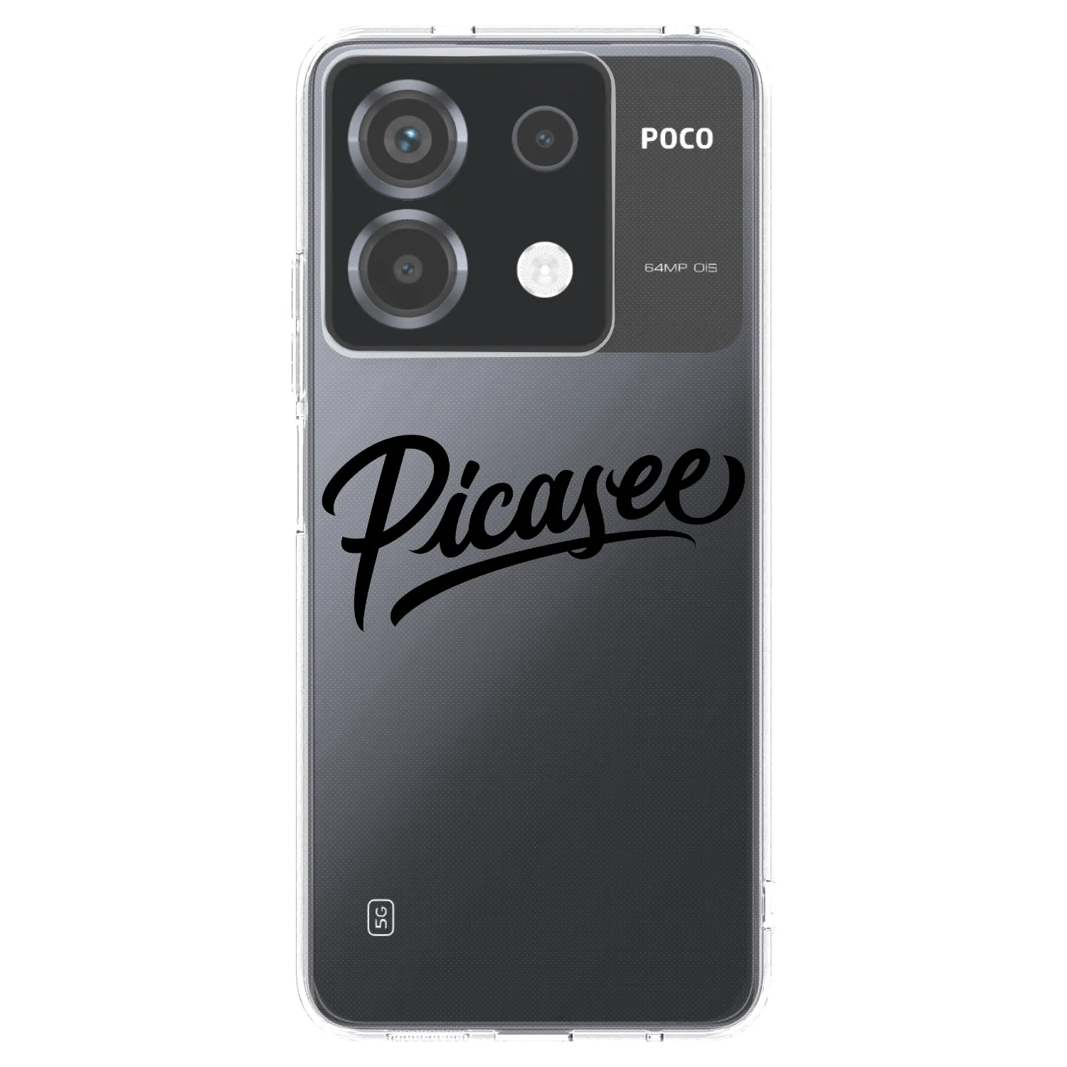 Picasee husă transparentă din silicon pentru Xiaomi Poco X6 - Picasee - old logo - black