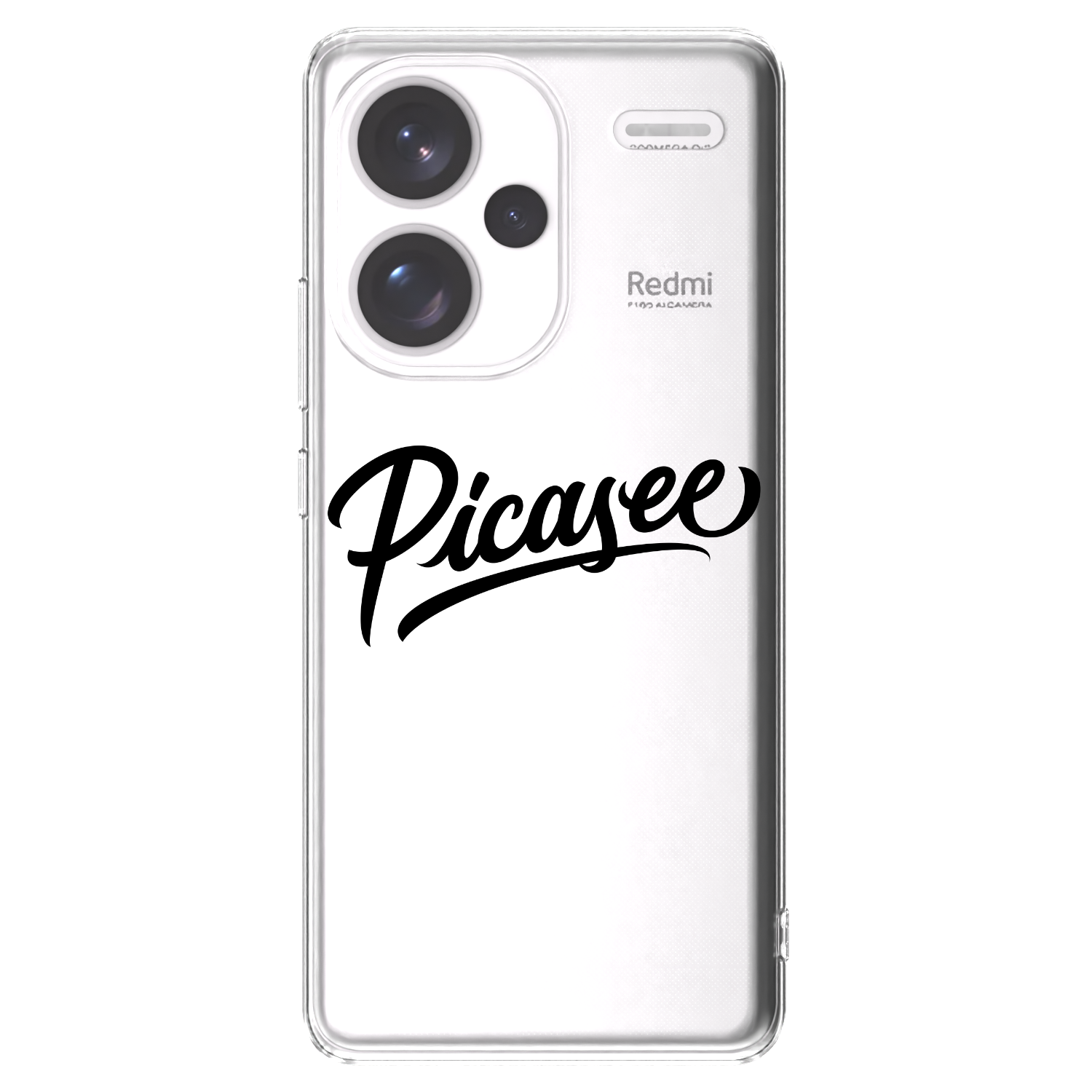 Picasee husă transparentă din silicon pentru Xiaomi Redmi Note 13 Pro+ 5G - Picasee - old logo - black