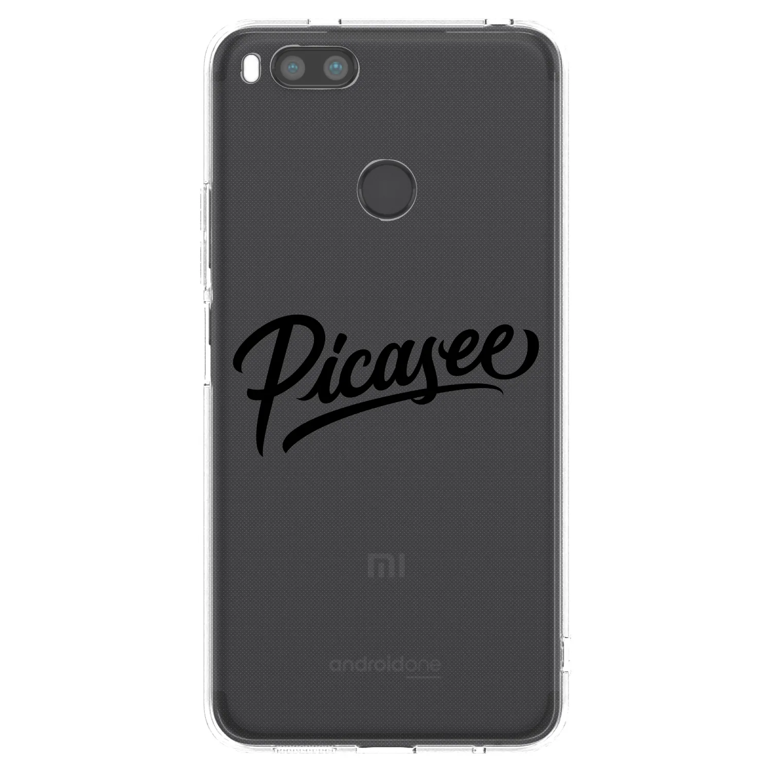 Picasee husă transparentă din silicon pentru Xiaomi Mi A1 Global - Picasee - old logo - black
