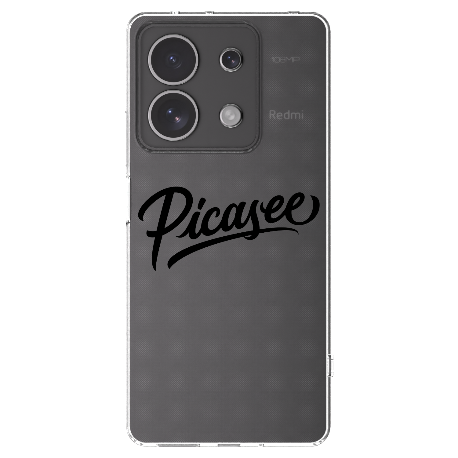 Picasee husă transparentă din silicon pentru Xiaomi Redmi Note 13 4G - Picasee - old logo - black