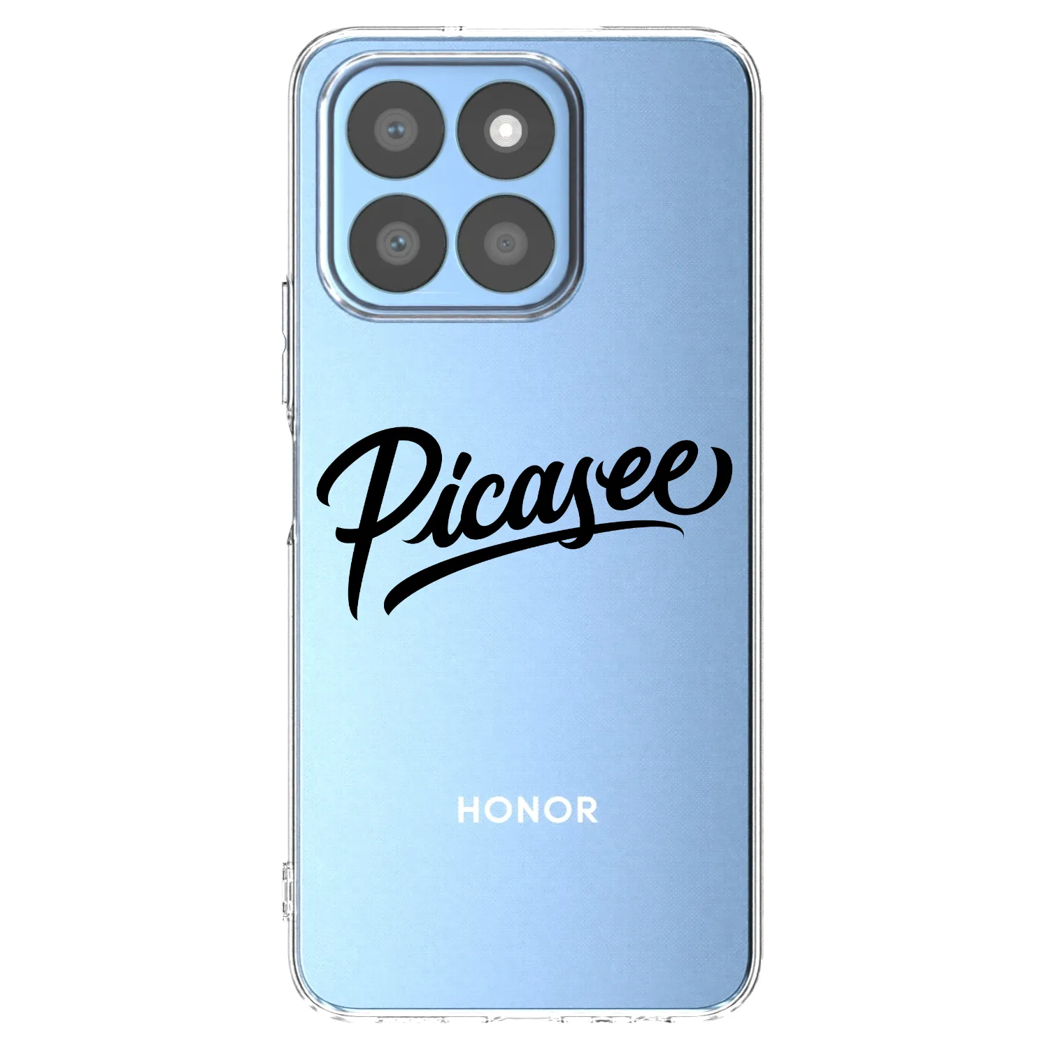 Picasee husă transparentă din silicon pentru Honor X8b - Picasee - old logo - black
