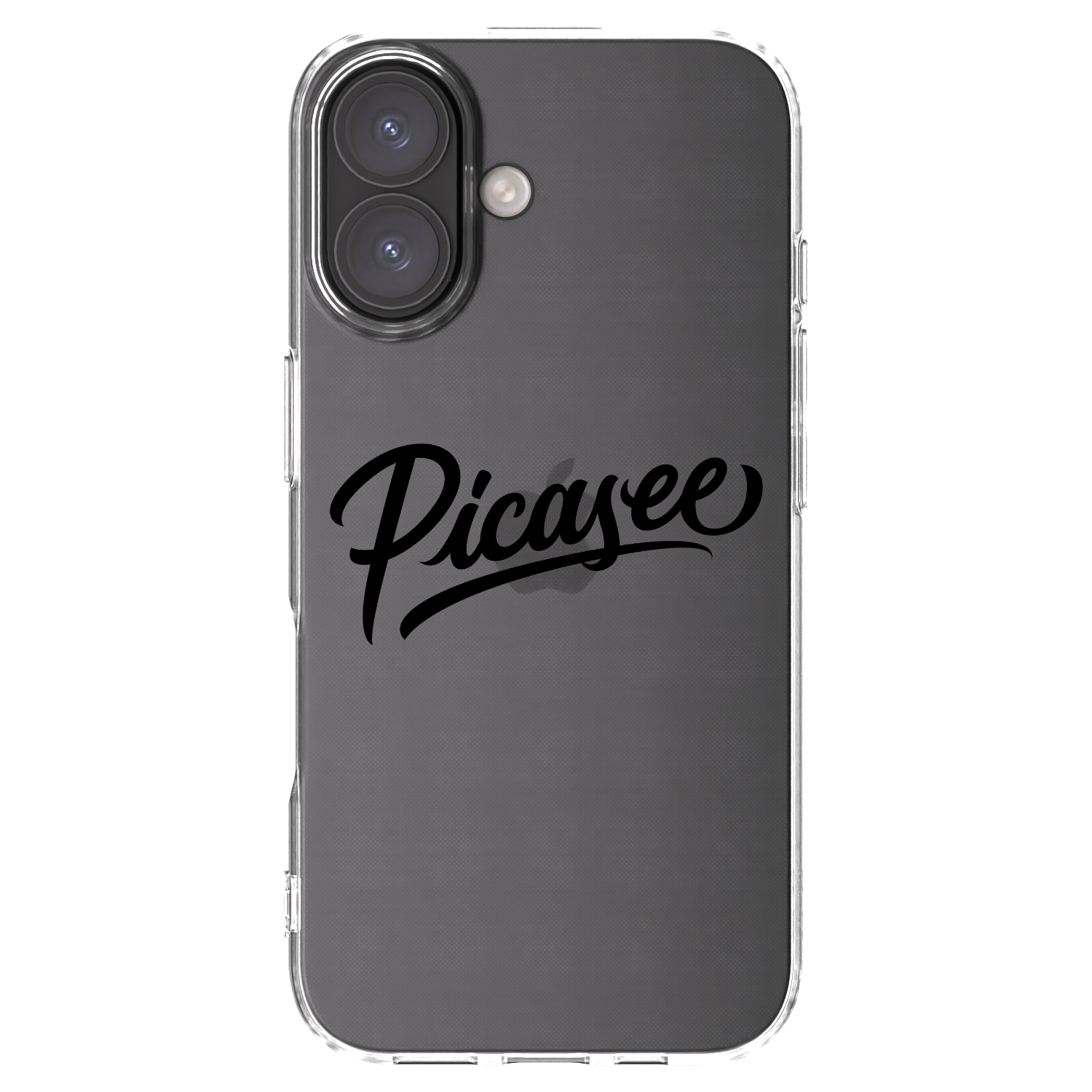 Picasee husă transparentă din silicon pentru Apple iPhone 16 - Picasee - old logo - black