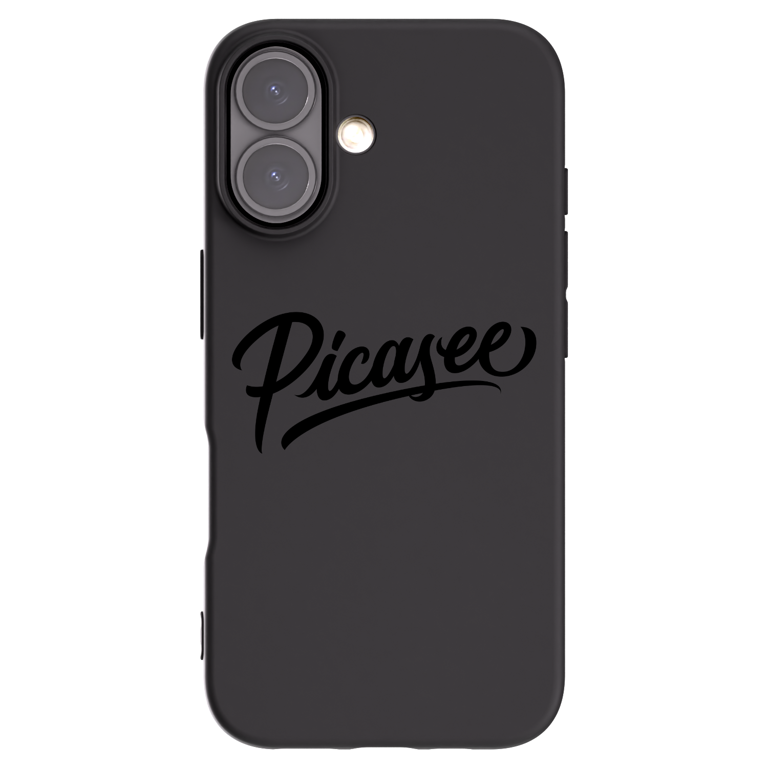 Picasee husă neagră din silicon pentru Apple iPhone 16 - Picasee - old logo - black