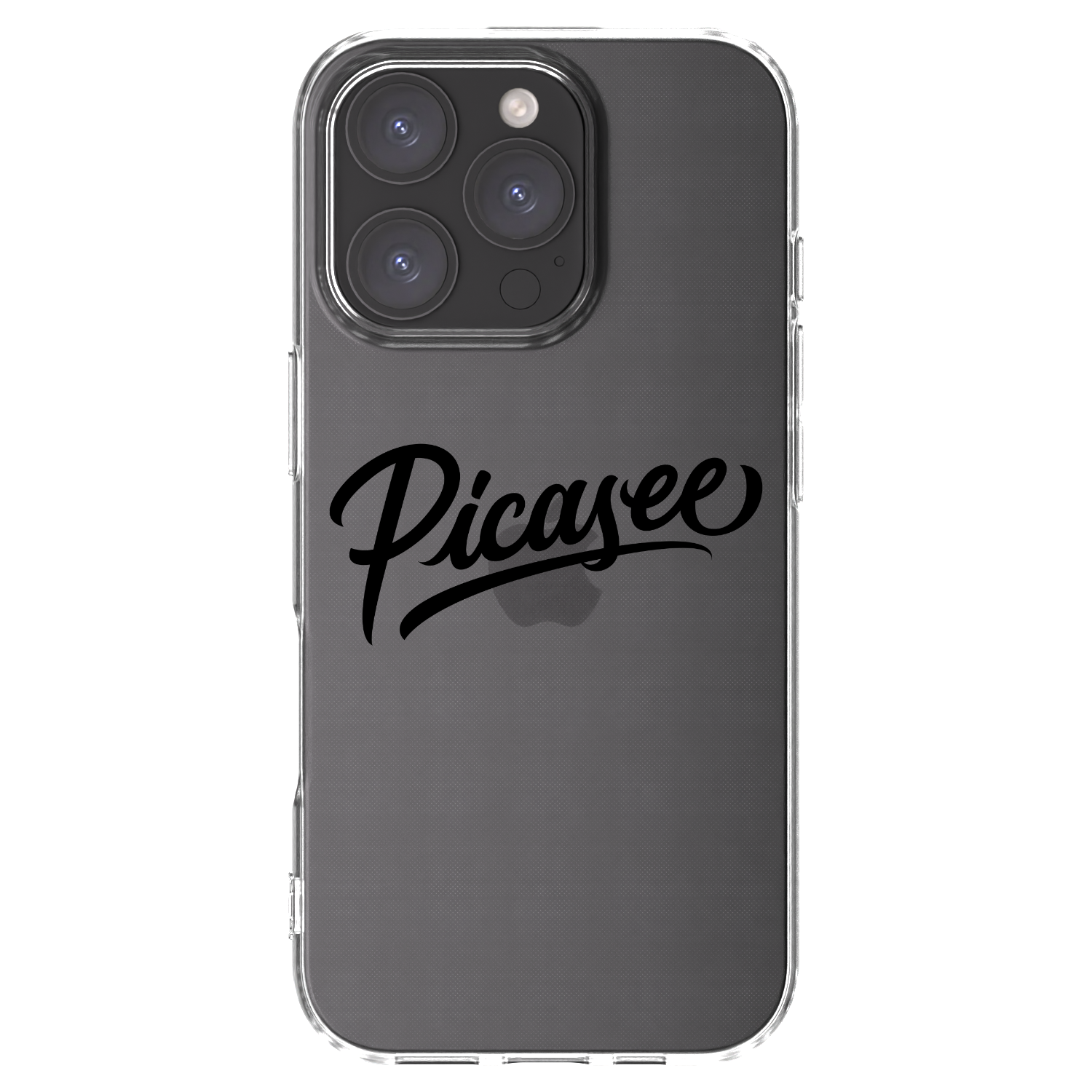 Picasee husă transparentă din silicon pentru Apple iPhone 16 Pro - Picasee - old logo - black