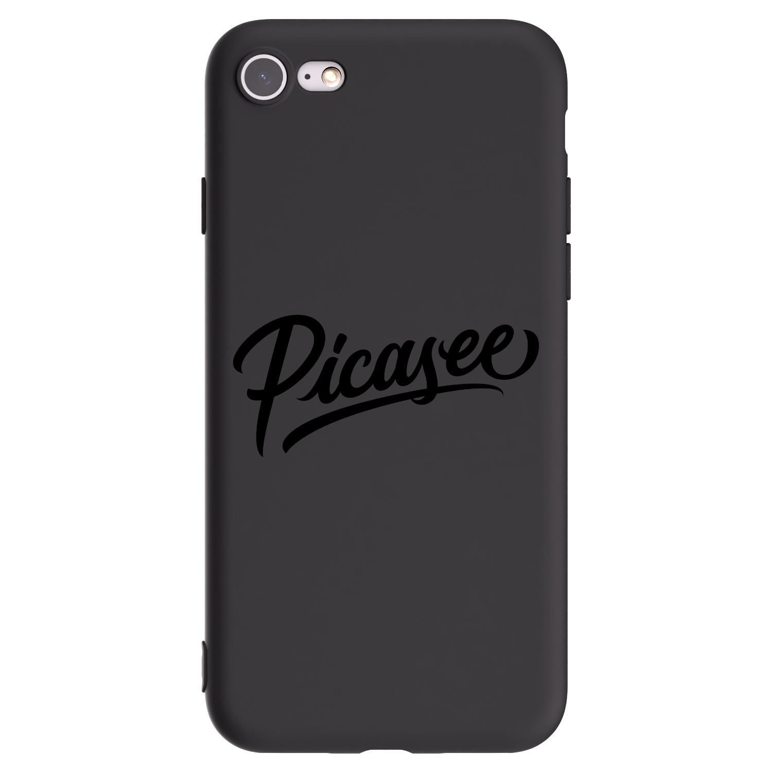 Picasee husă neagră din silicon pentru Apple iPhone 8 - Picasee - old logo - black