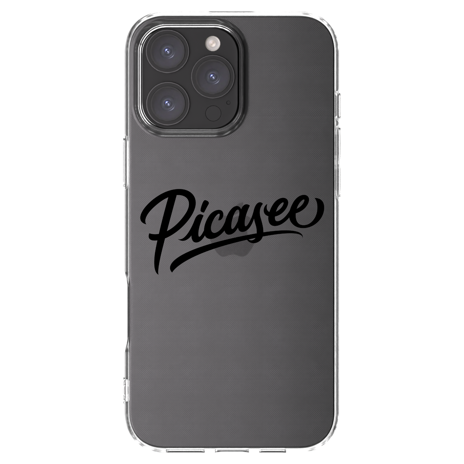 Picasee husă transparentă din silicon pentru Apple iPhone 16 Pro Max - Picasee - old logo - black