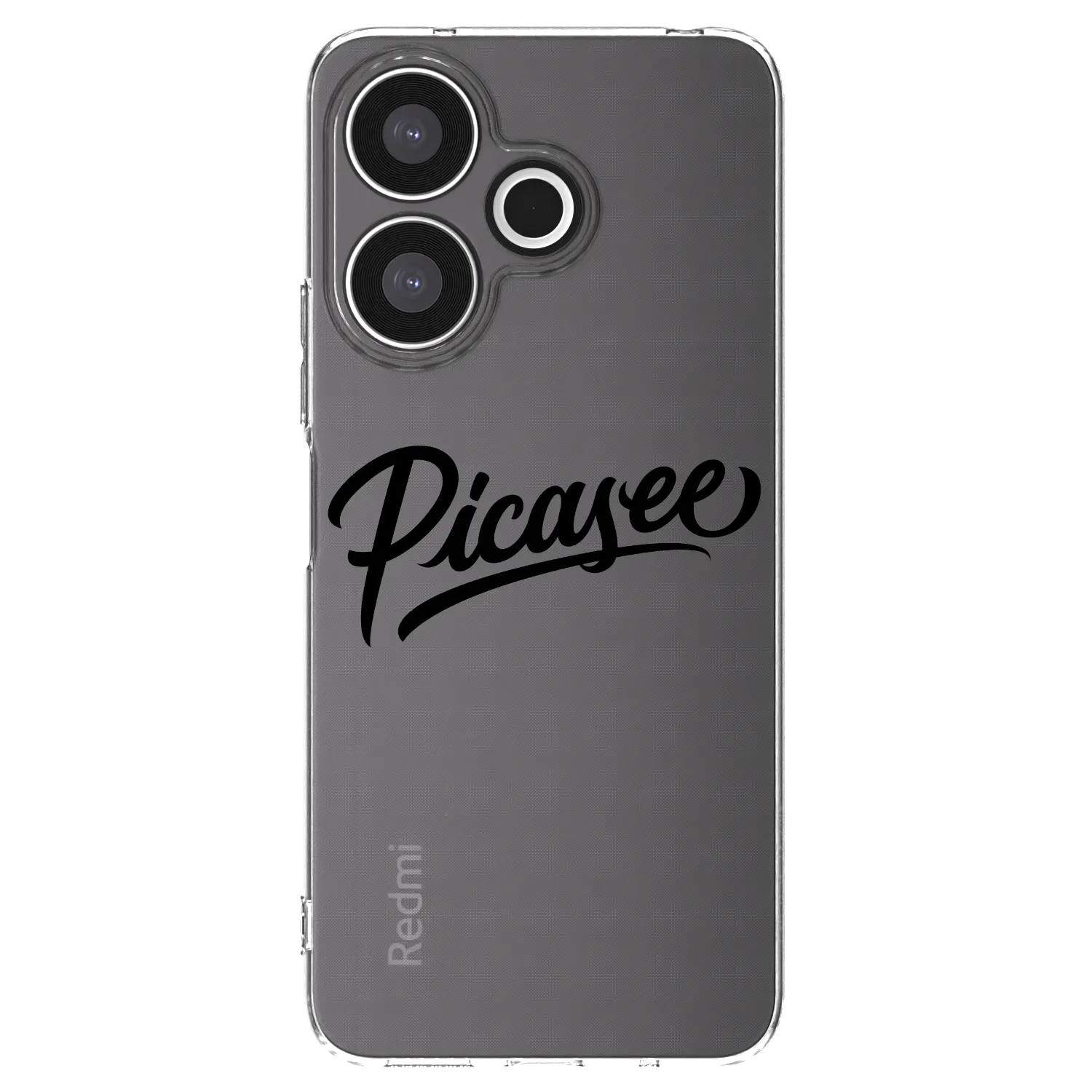 Picasee husă transparentă din silicon pentru Xiaomi Redmi 13 4G - Picasee - old logo - black