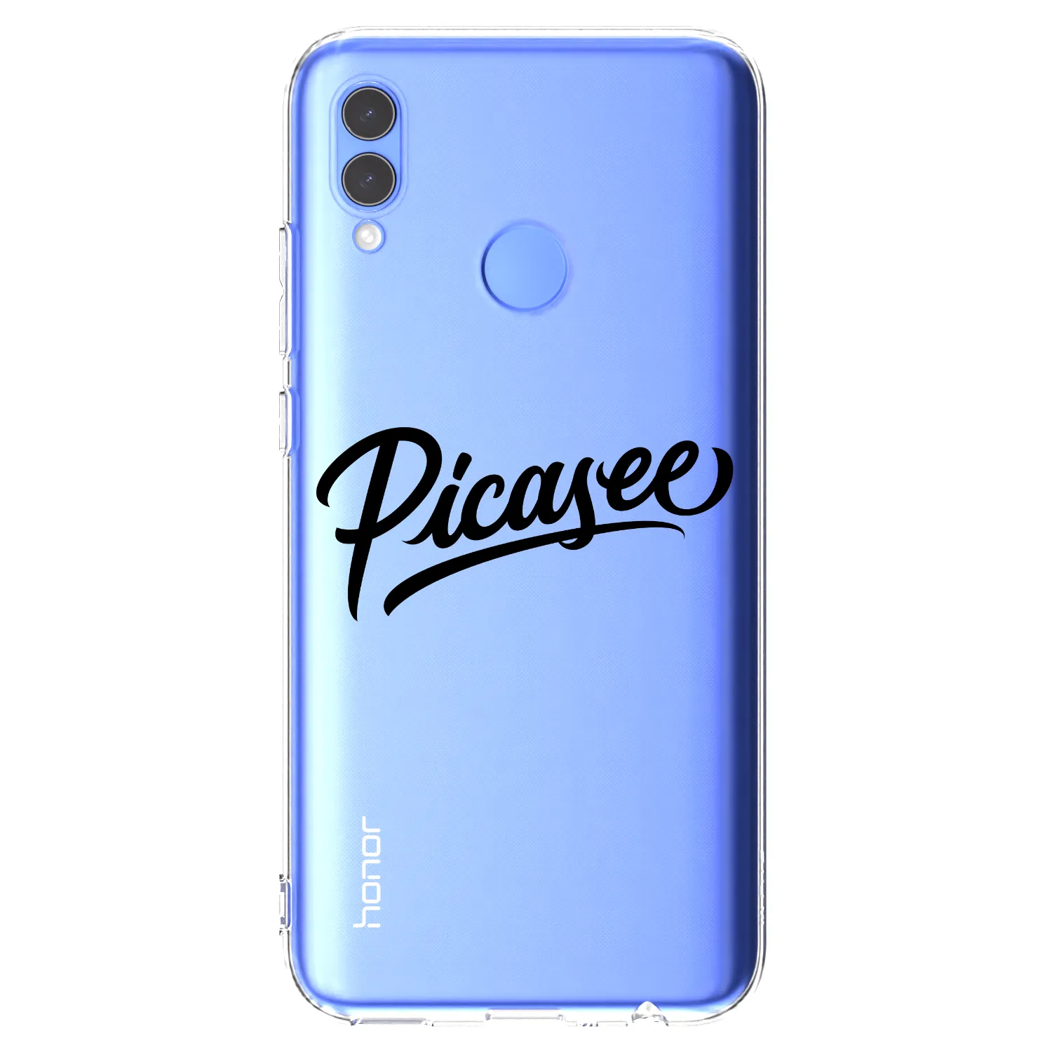 Picasee husă transparentă din silicon pentru Honor 10 Lite - Picasee - old logo - black