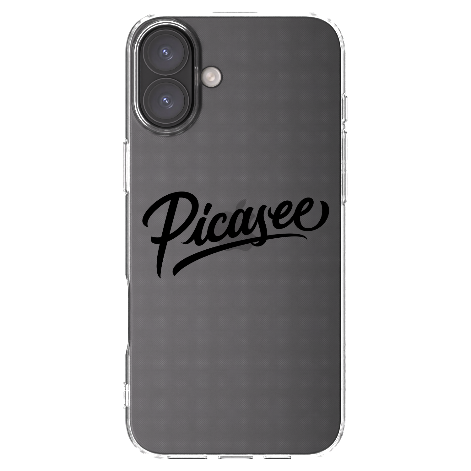 Picasee husă transparentă din silicon pentru Apple iPhone 16 Plus - Picasee - old logo - black