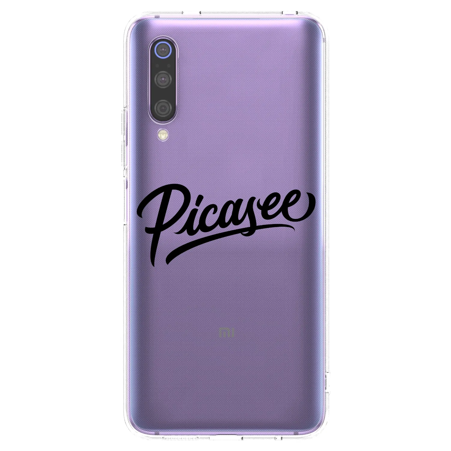 Picasee husă transparentă din silicon pentru Xiaomi Mi 9 - Picasee - old logo - black