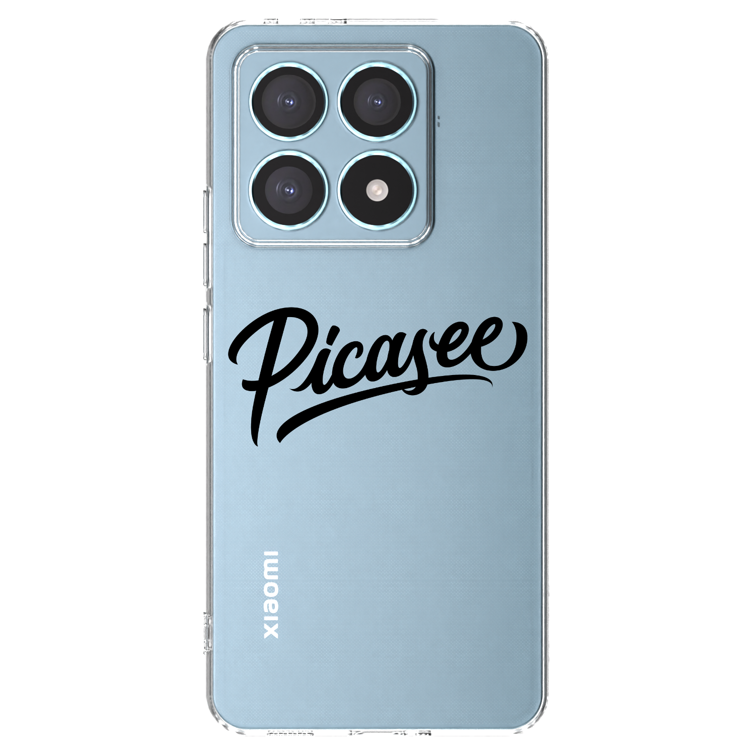 Picasee husă transparentă din silicon pentru Xiaomi 14T Pro - Picasee - old logo - black