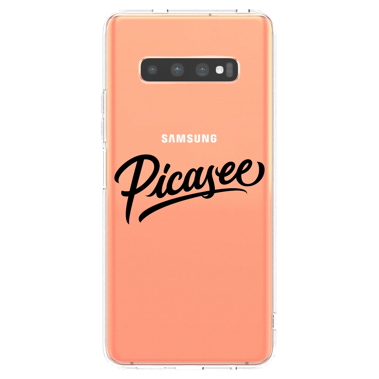 Picasee husă transparentă din silicon pentru Samsung Galaxy S10 Plus G975 - Picasee - old logo - black