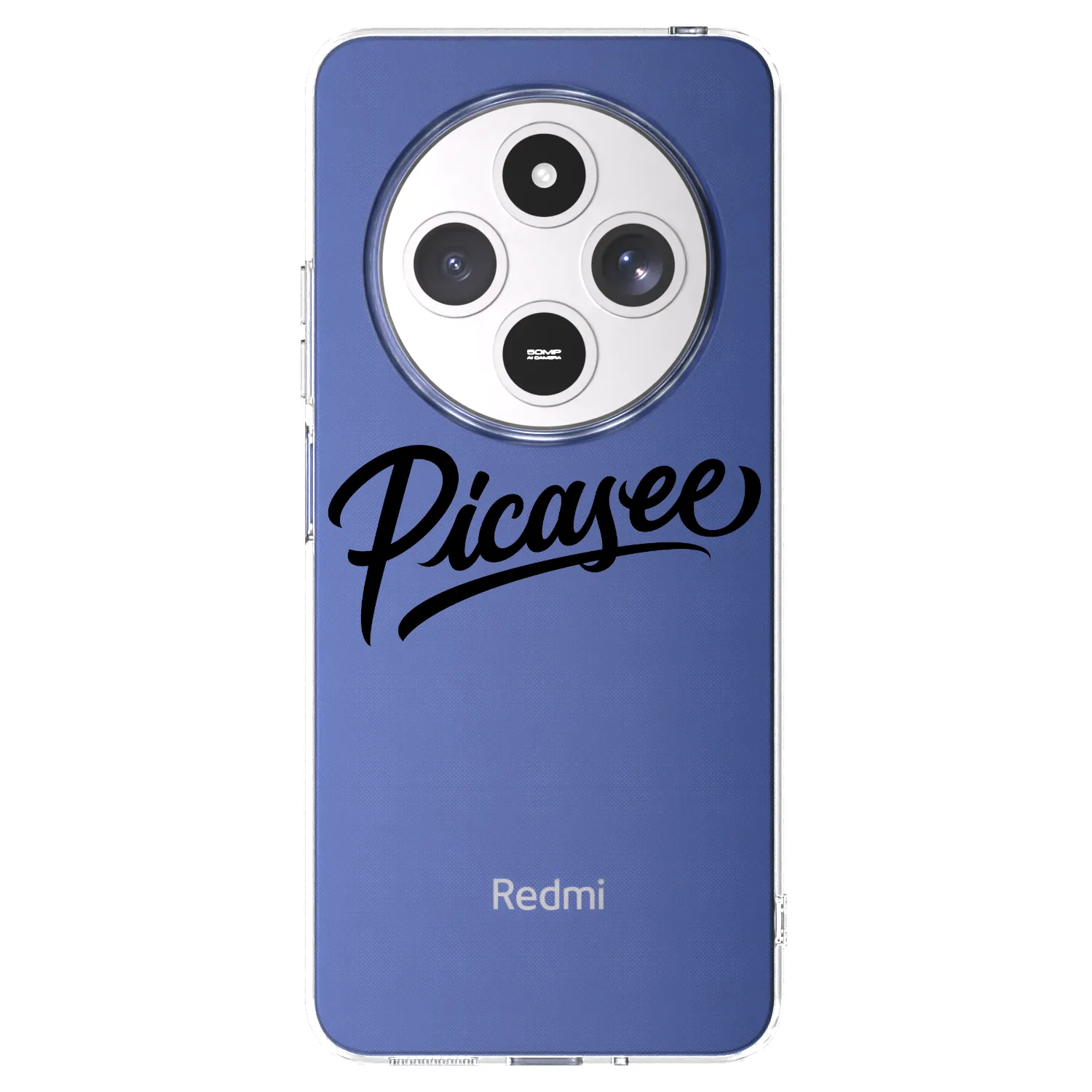 Picasee husă transparentă din silicon pentru Xiaomi Redmi 14C - Picasee - old logo - black