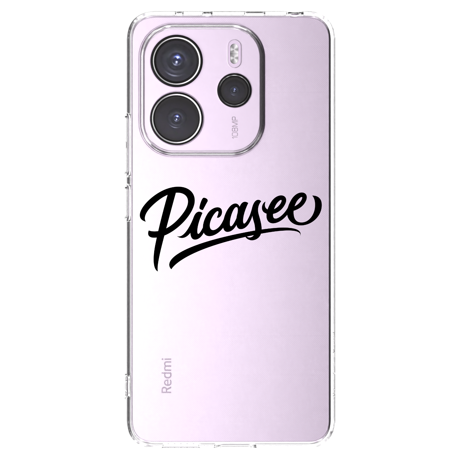 Picasee husă transparentă din silicon pentru Xiaomi Redmi Note 14 4G - Picasee - old logo - black
