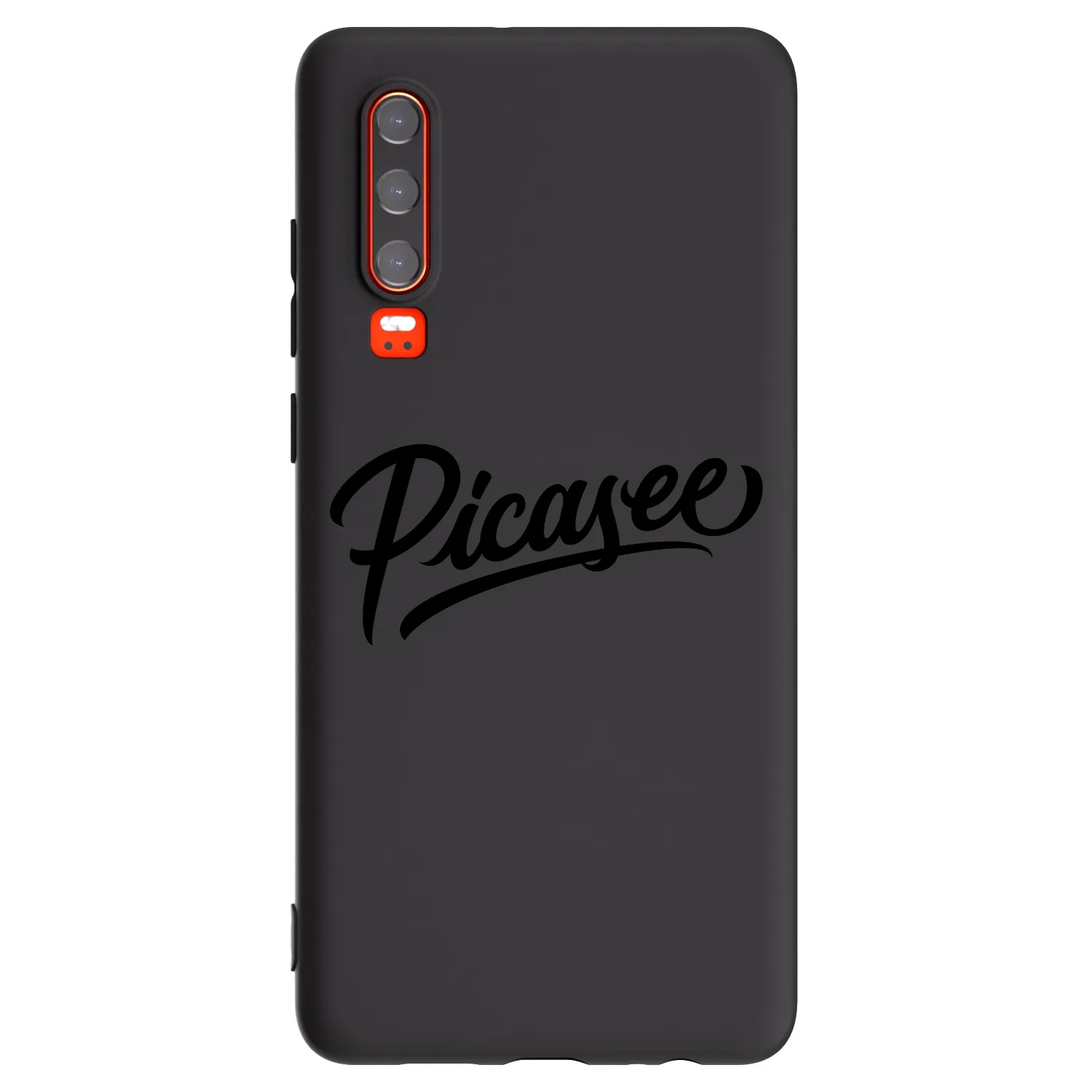 Picasee husă neagră din silicon pentru Huawei P30 - Picasee - old logo - black