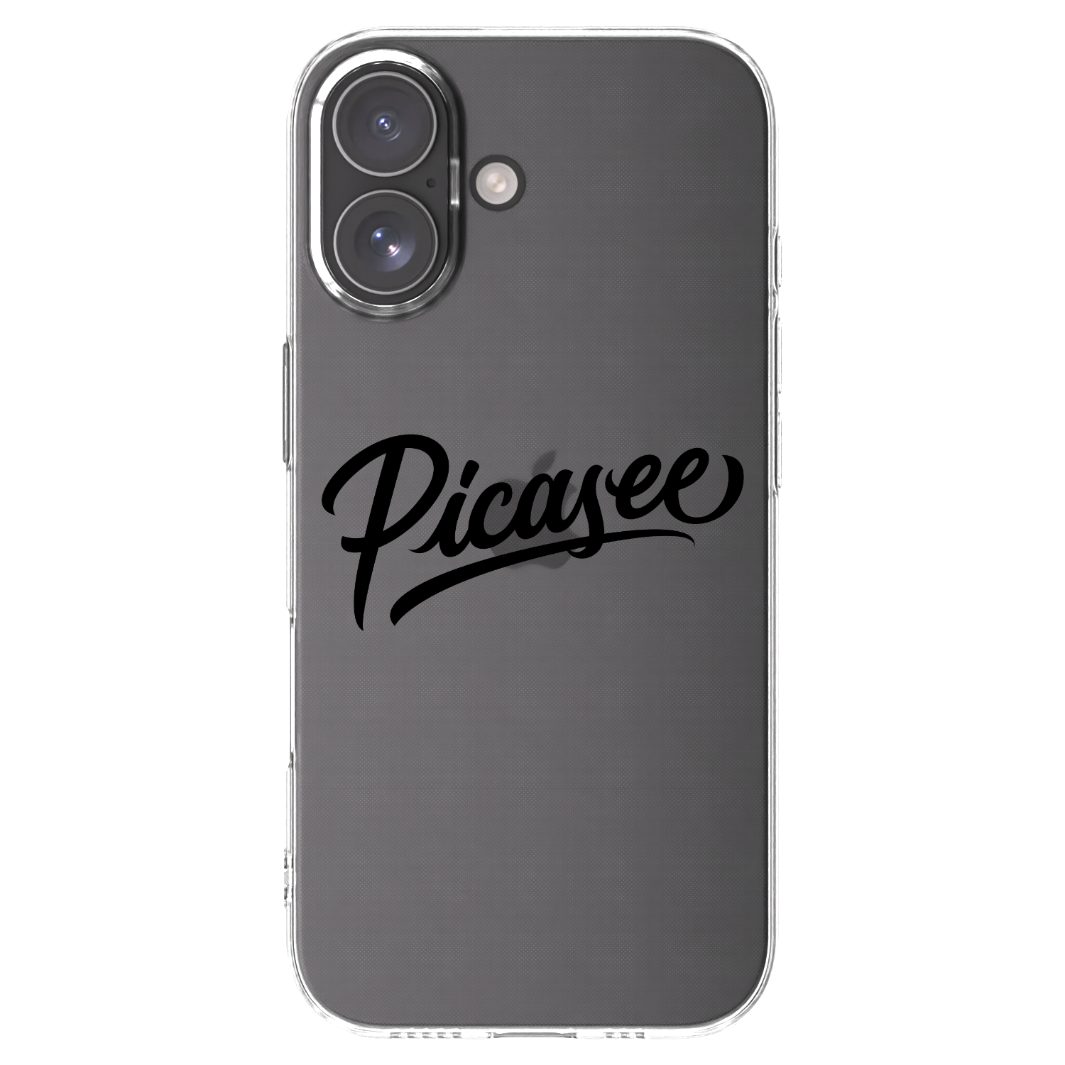 Picasee husă transparentă din silicon pentru Apple iPhone 17 - Picasee - old logo - black