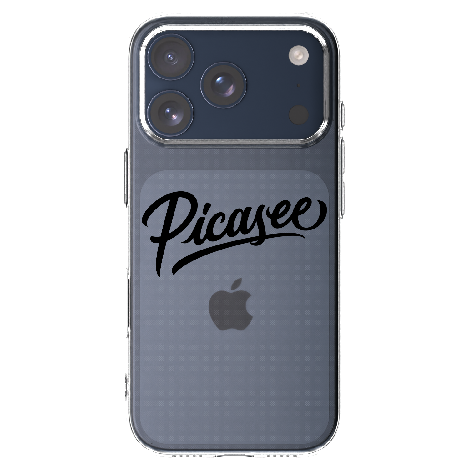 Picasee husă transparentă din silicon pentru Apple iPhone 17 Pro - Picasee - old logo - black