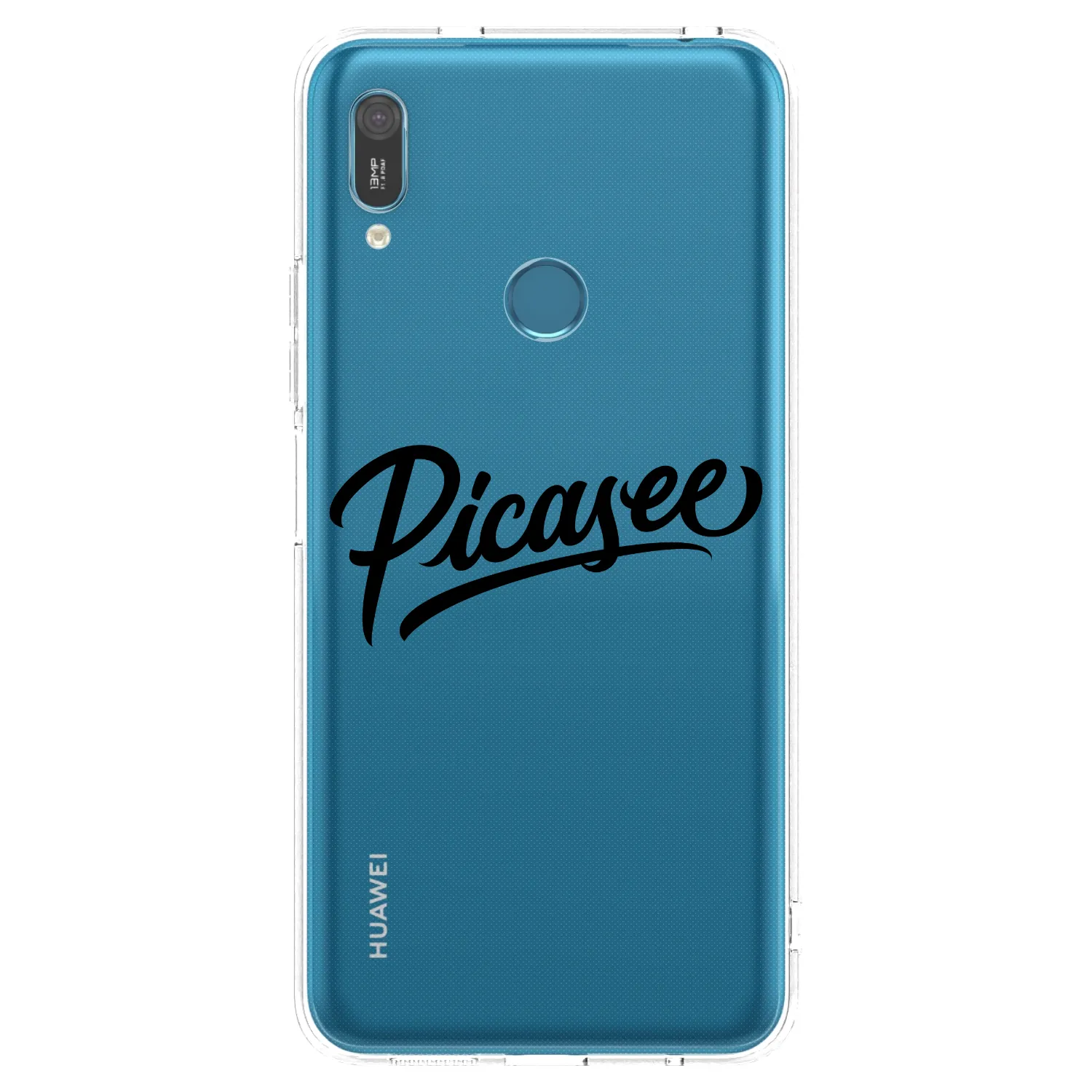 Picasee husă transparentă din silicon pentru Huawei Y6 2019 - Picasee - old logo - black