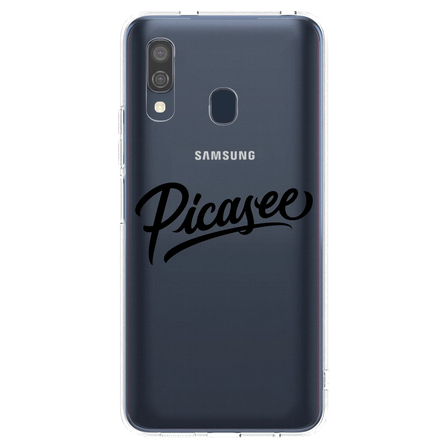 Picasee husă transparentă din silicon pentru Samsung Galaxy A40 A405F - Picasee - old logo - black
