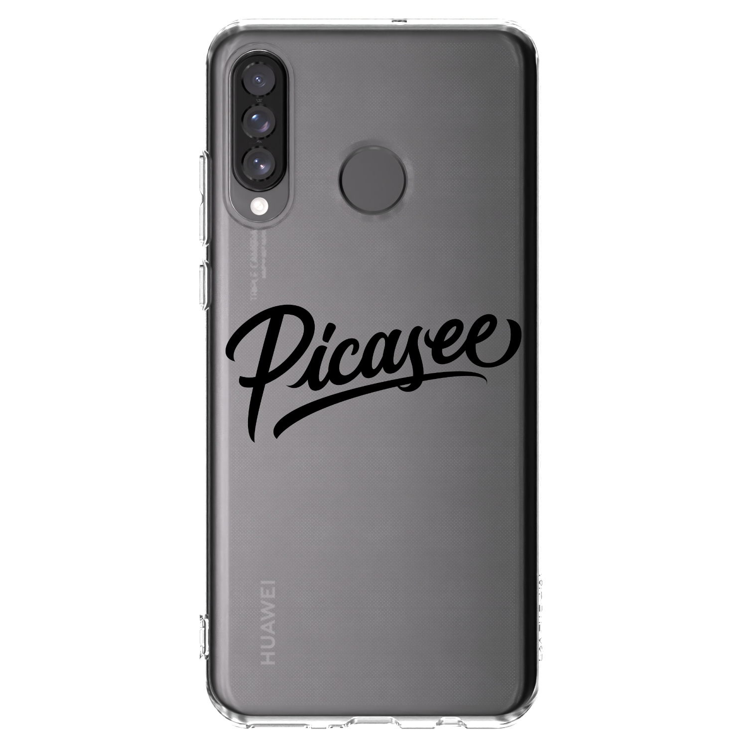 Picasee husă transparentă din silicon pentru Huawei P30 Lite - Picasee - old logo - black